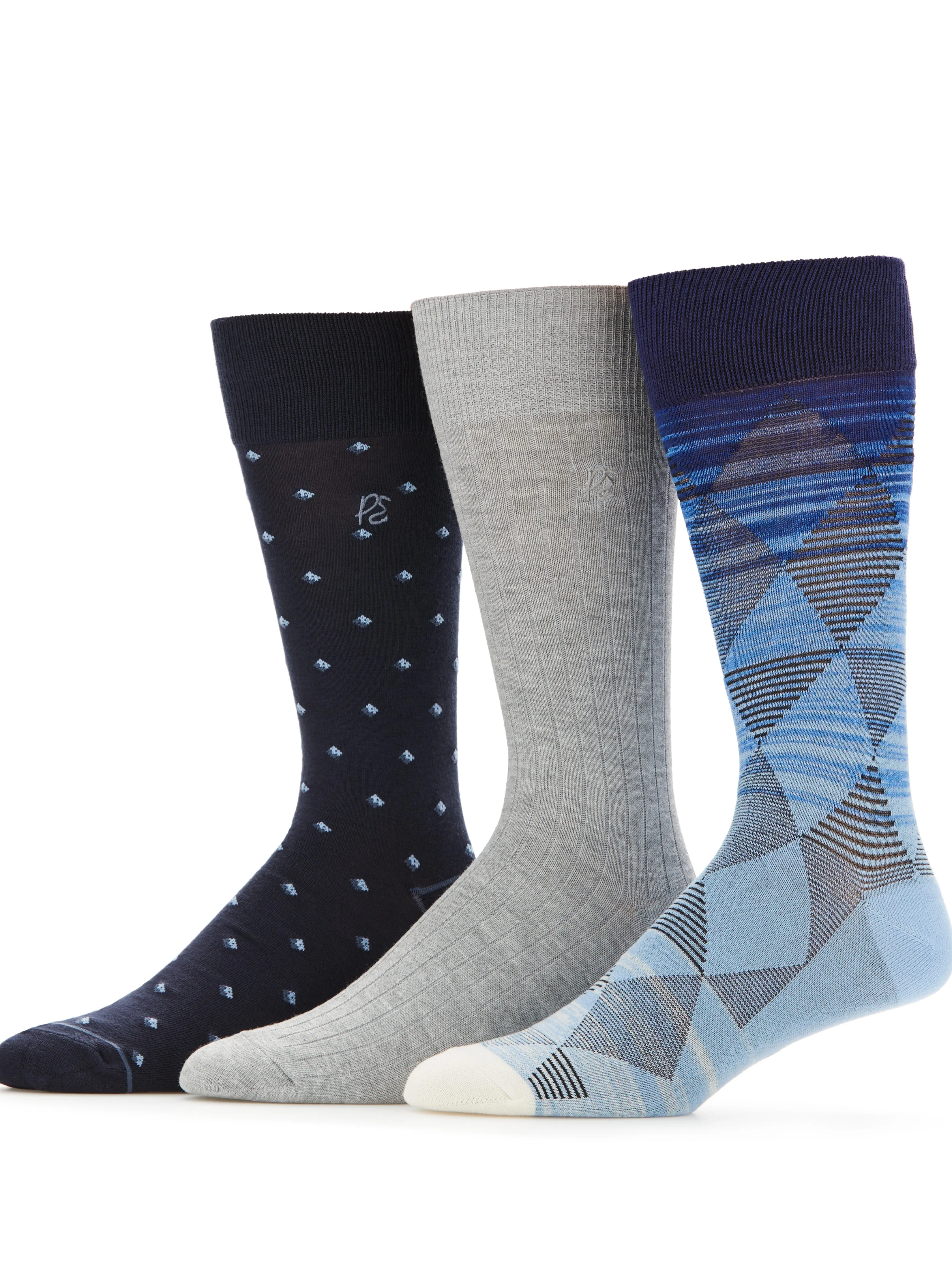 3-Pack Bamboo Patterned Socks sold by Perry Ellis product image thumbnail 2