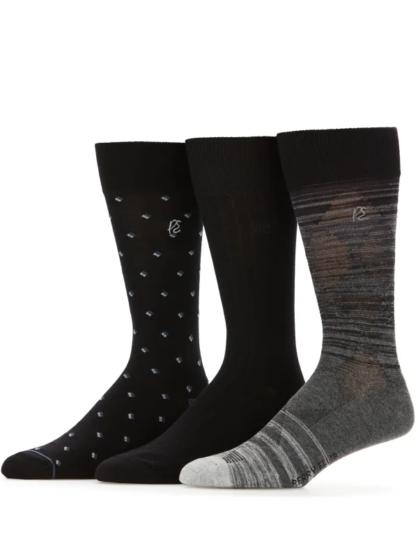 3-Pack Bamboo Patterned Socks sold by Perry Ellis