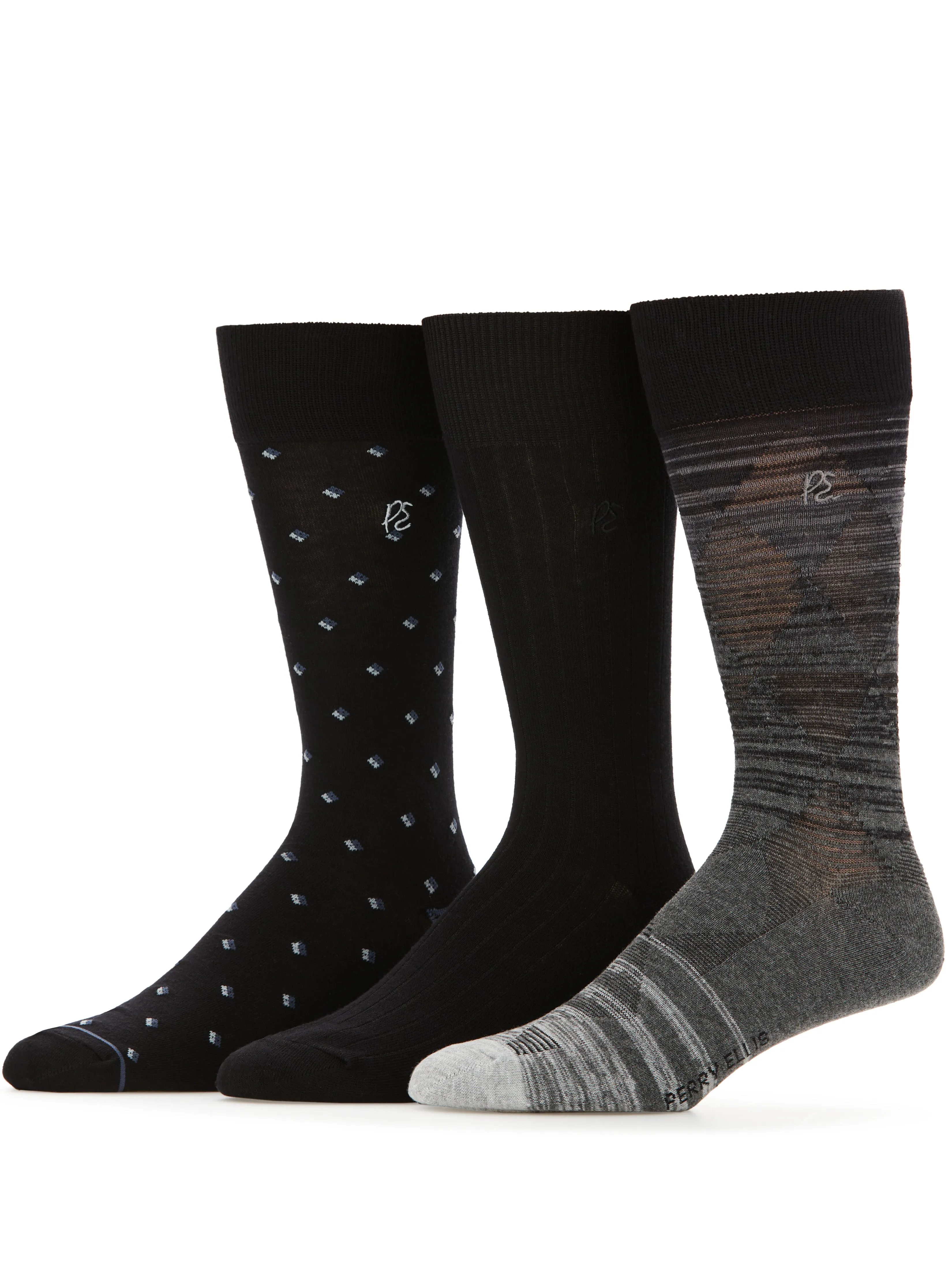 3-Pack Bamboo Patterned Socks sold by Perry Ellis