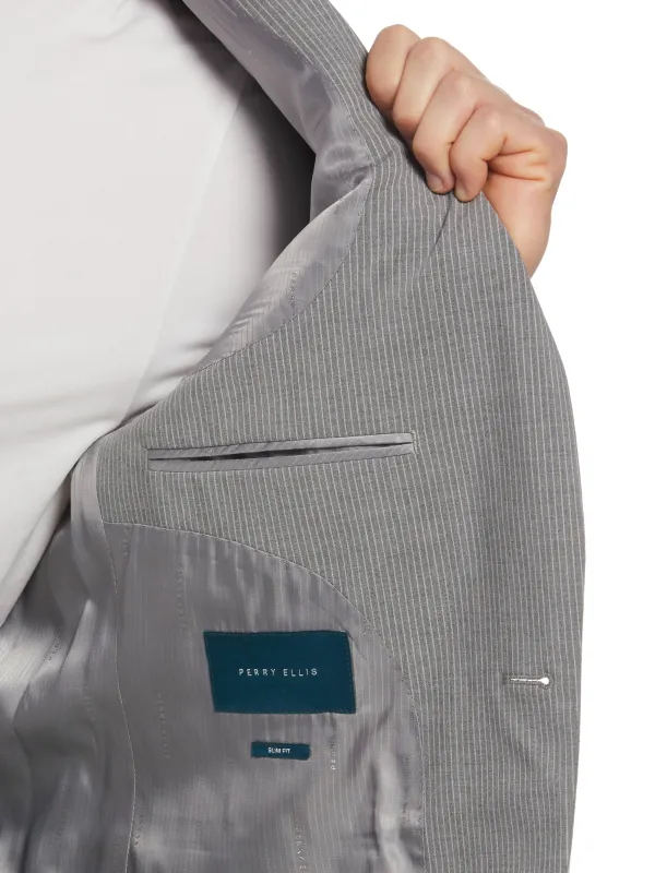 Slim Fit Pinstripe Suit Jacket sold by Perry Ellis