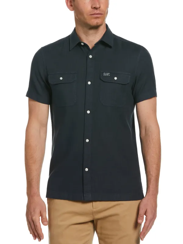 Cotton Slub Twill Shirt sold by Perry Ellis