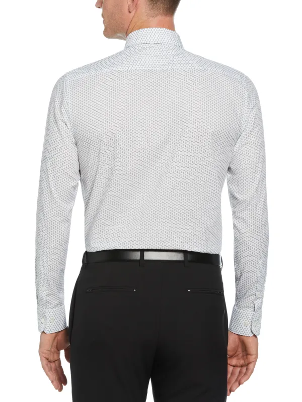 Slim Fit Button-Down Mini Geo Pattern Dress Shirt sold by Perry Ellis