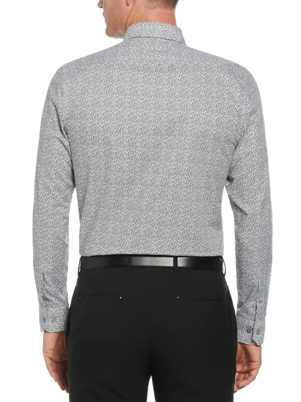 Slim Fit Button-Down Camo Floral Pattern Dress Shirt sold by Perry Ellis