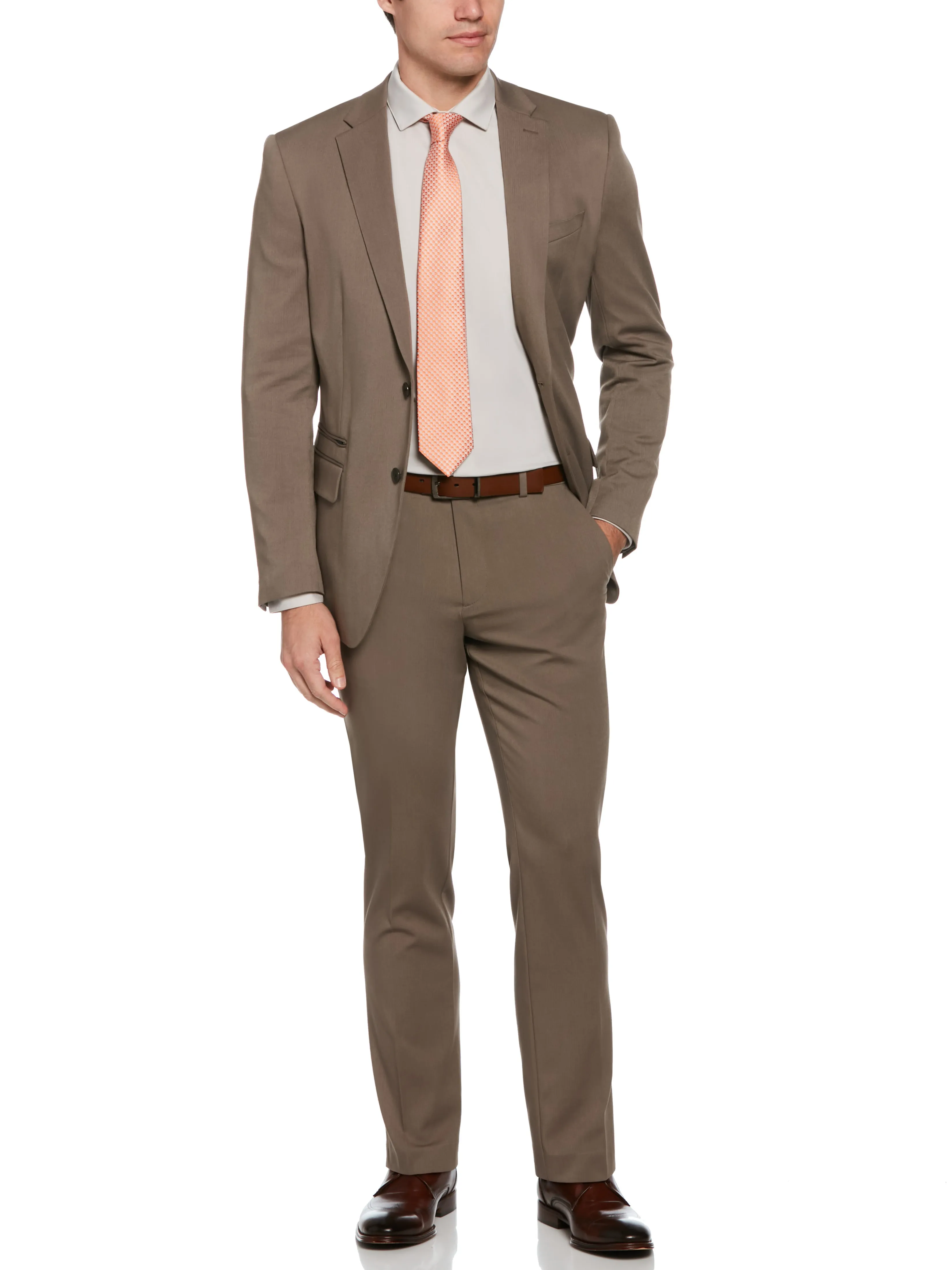 Slim Fit Herringbone Suit Jacket sold by Perry Ellis product image thumbnail 3