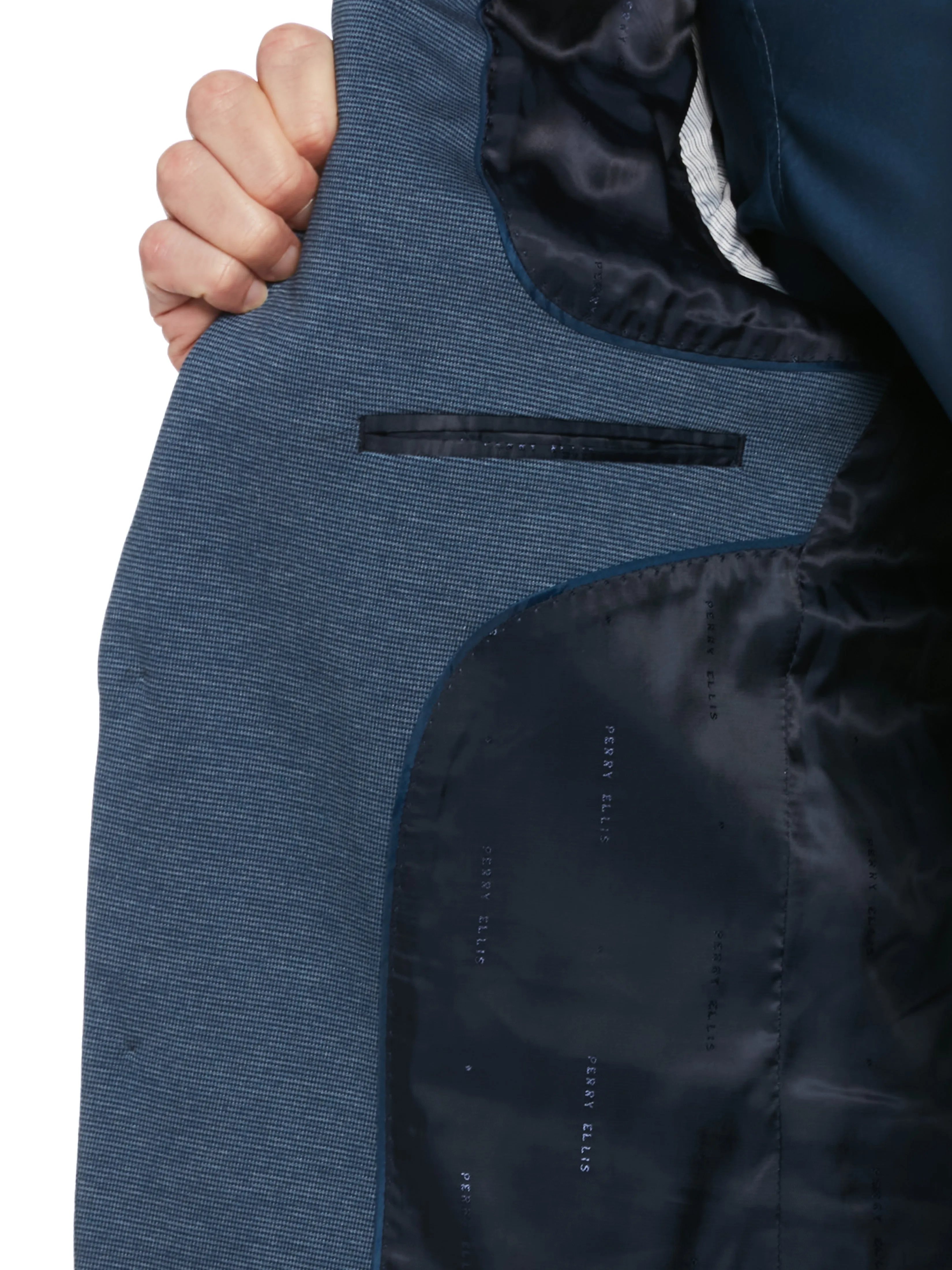 Slim Fit Neat Knit Suit Jacket sold by Perry Ellis product image thumbnail 3