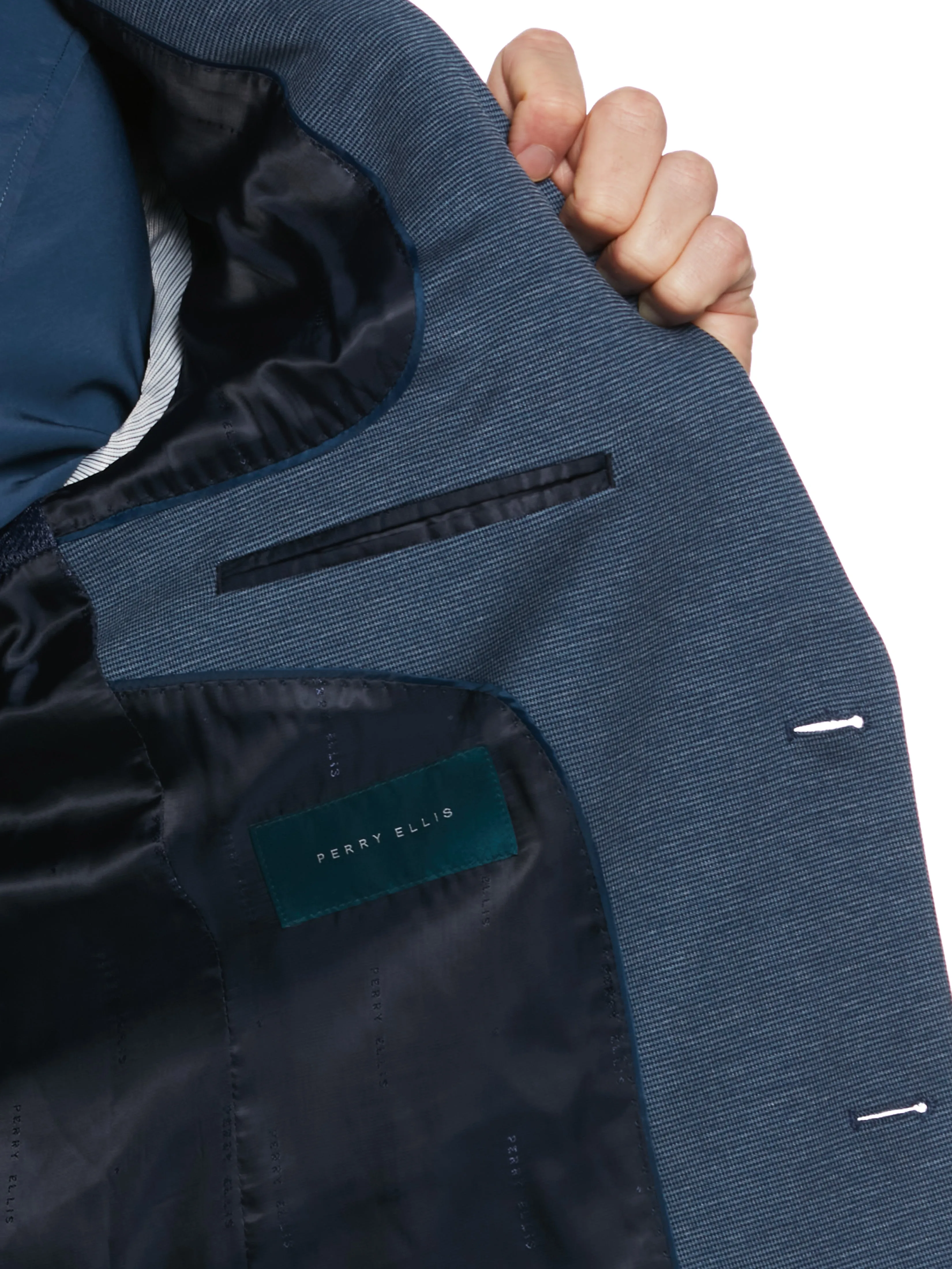 Slim Fit Neat Knit Suit Jacket sold by Perry Ellis product image thumbnail 5