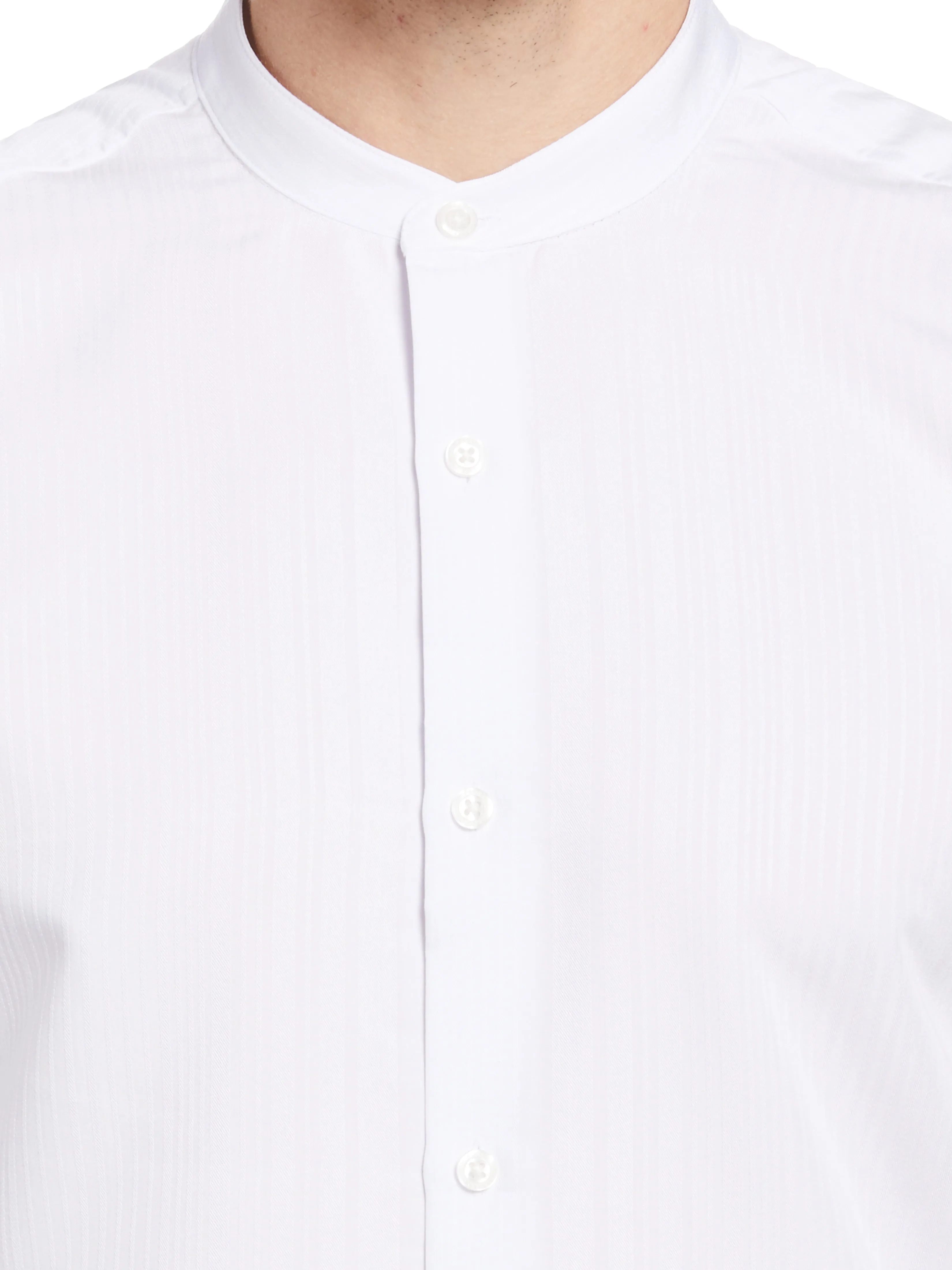 Dobby Banded Stretch Collar Shirt sold by Perry Ellis product image thumbnail 4