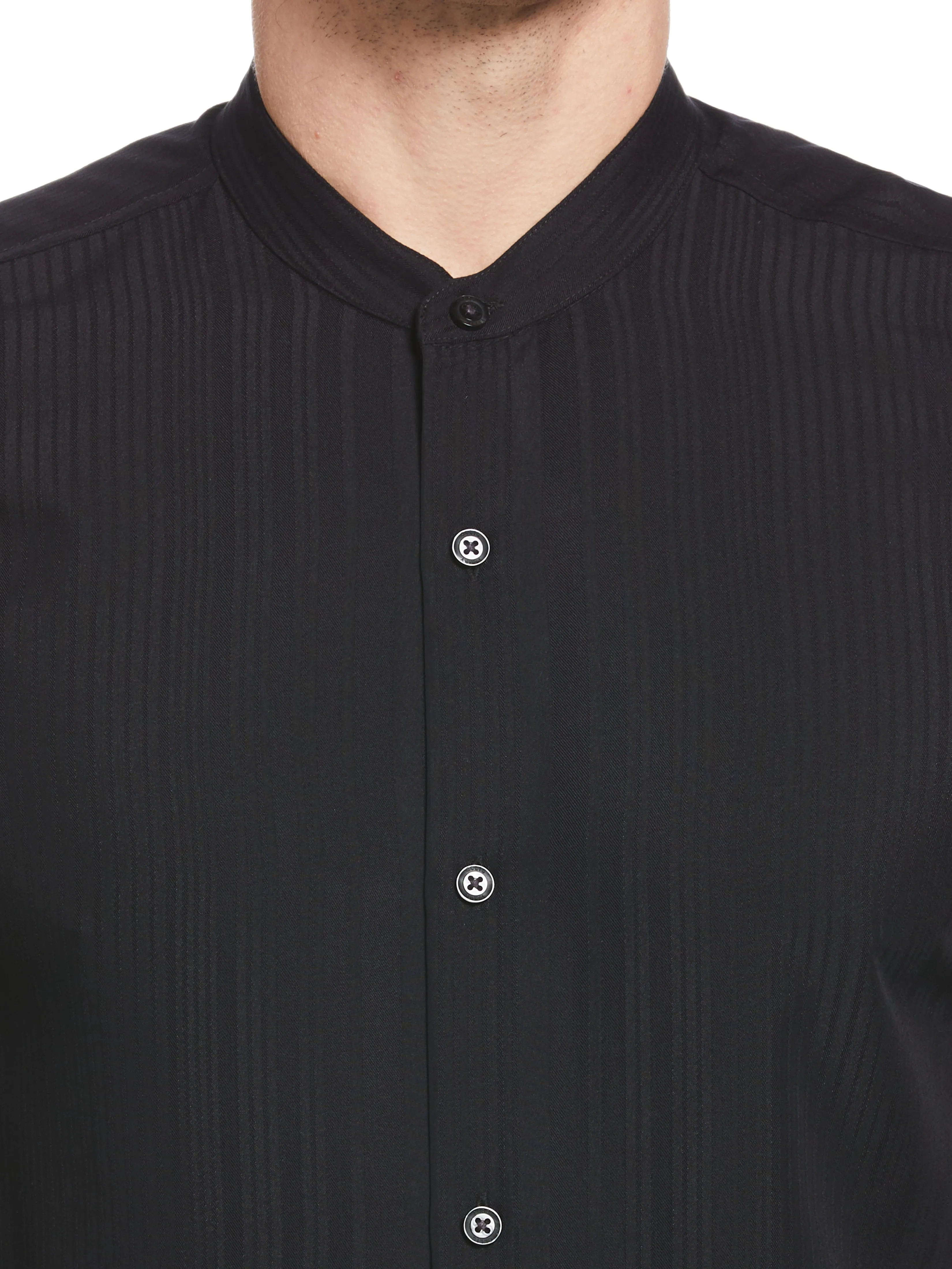 Dobby Banded Stretch Collar Shirt sold by Perry Ellis product image thumbnail 5