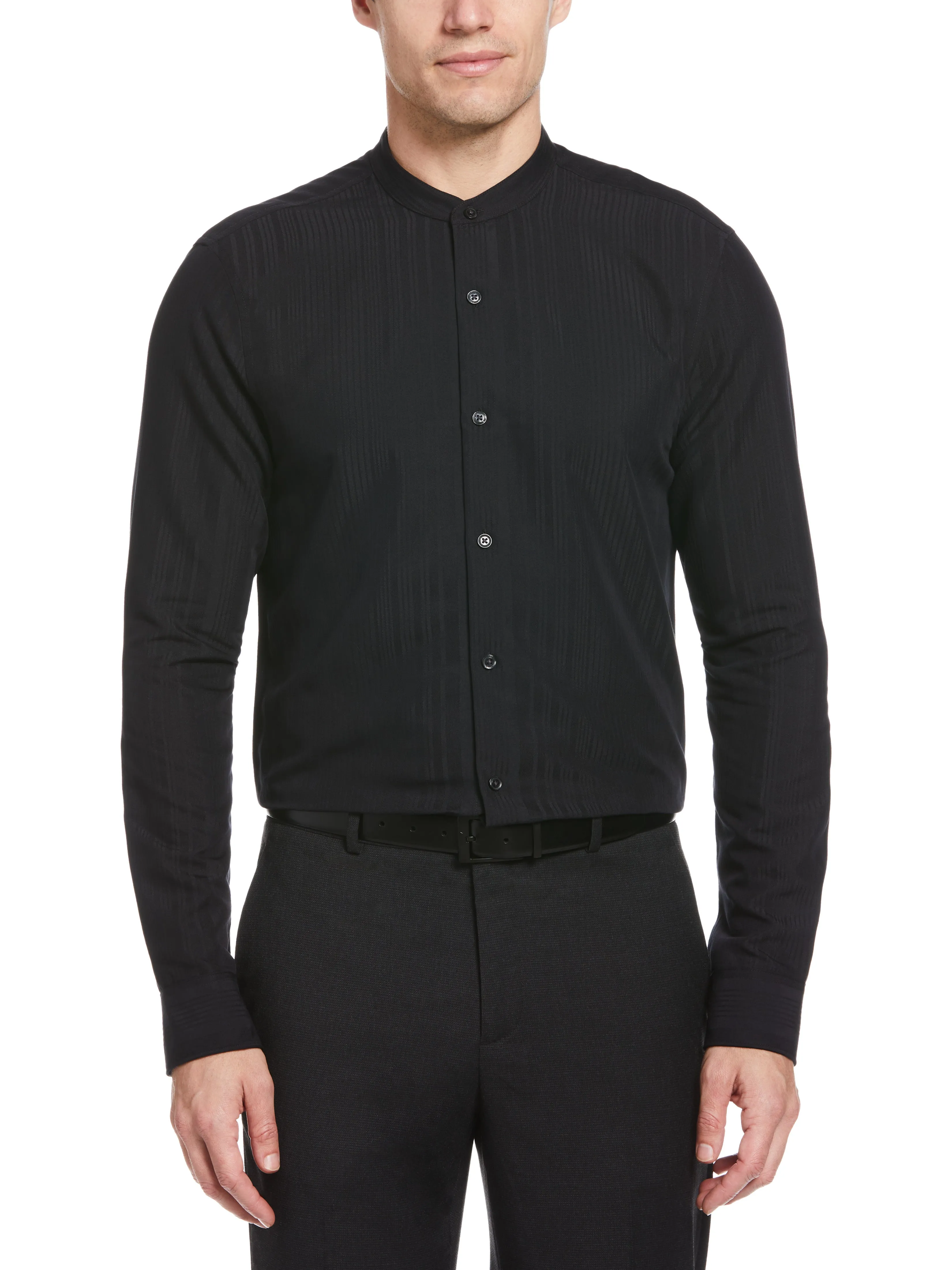 Dobby Banded Stretch Collar Shirt sold by Perry Ellis product image thumbnail 3