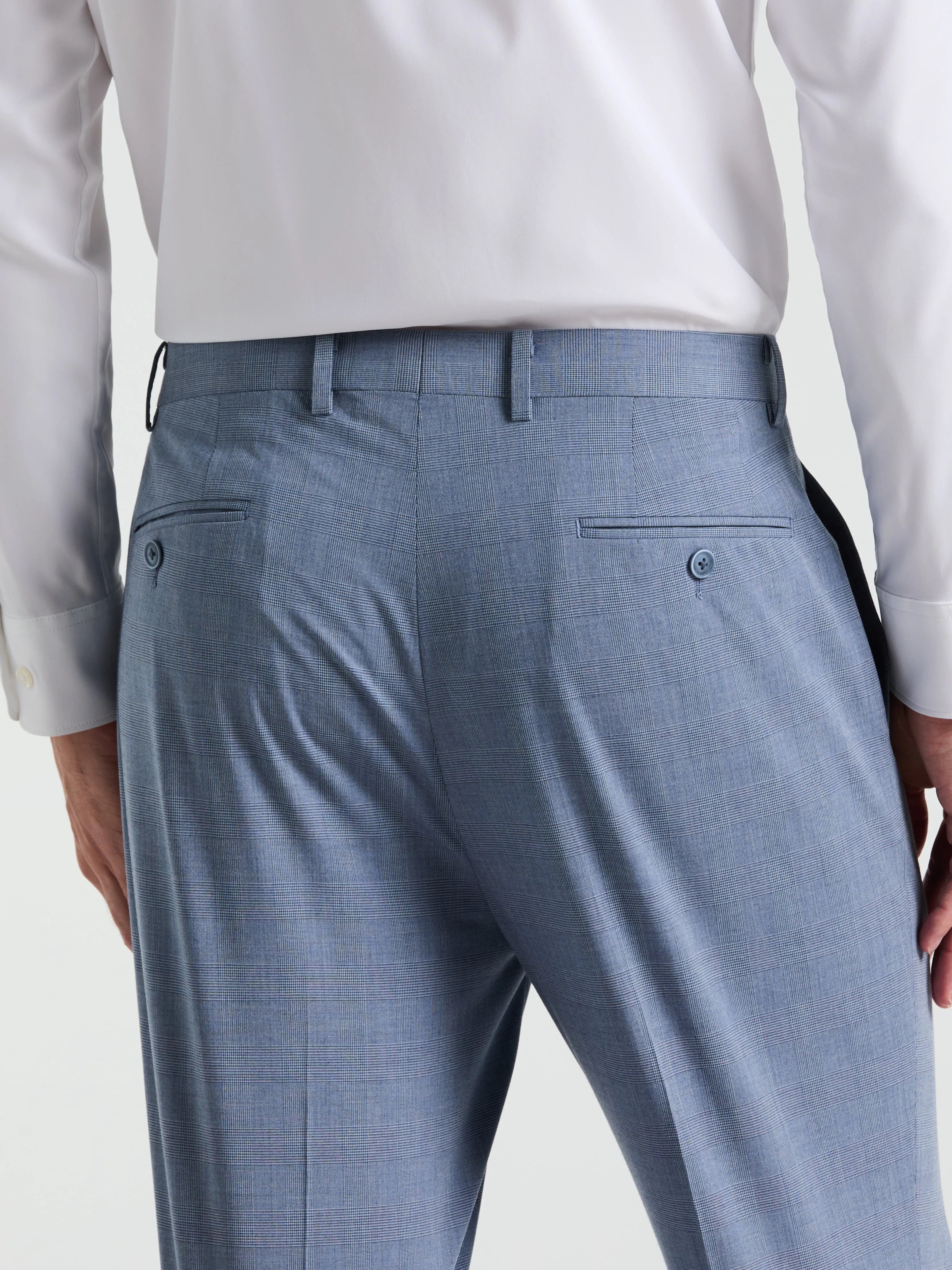 Slim Fit Plaid Print Suit Pant sold by Perry Ellis