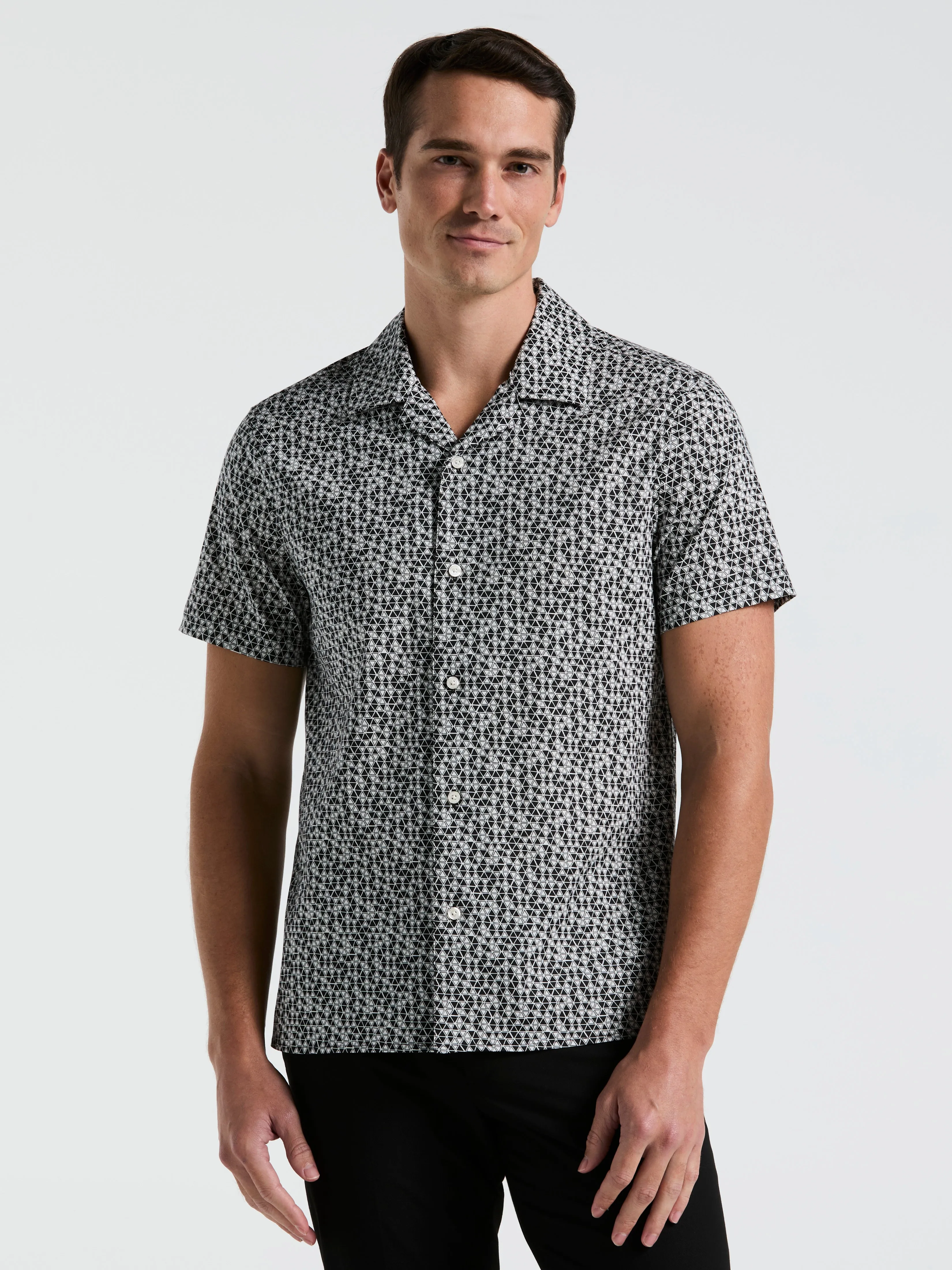Triangle Geo Print Shirt sold by Perry Ellis product image thumbnail 4