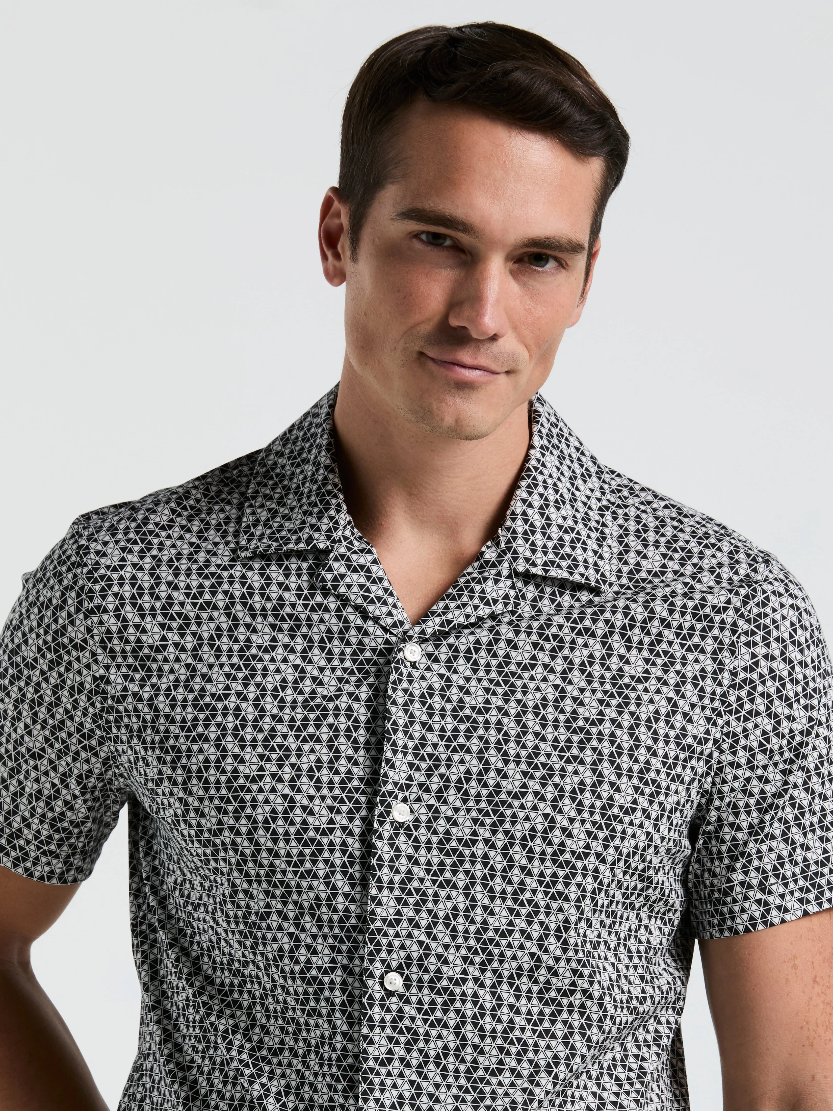 Triangle Geo Print Shirt sold by Perry Ellis product image thumbnail 2