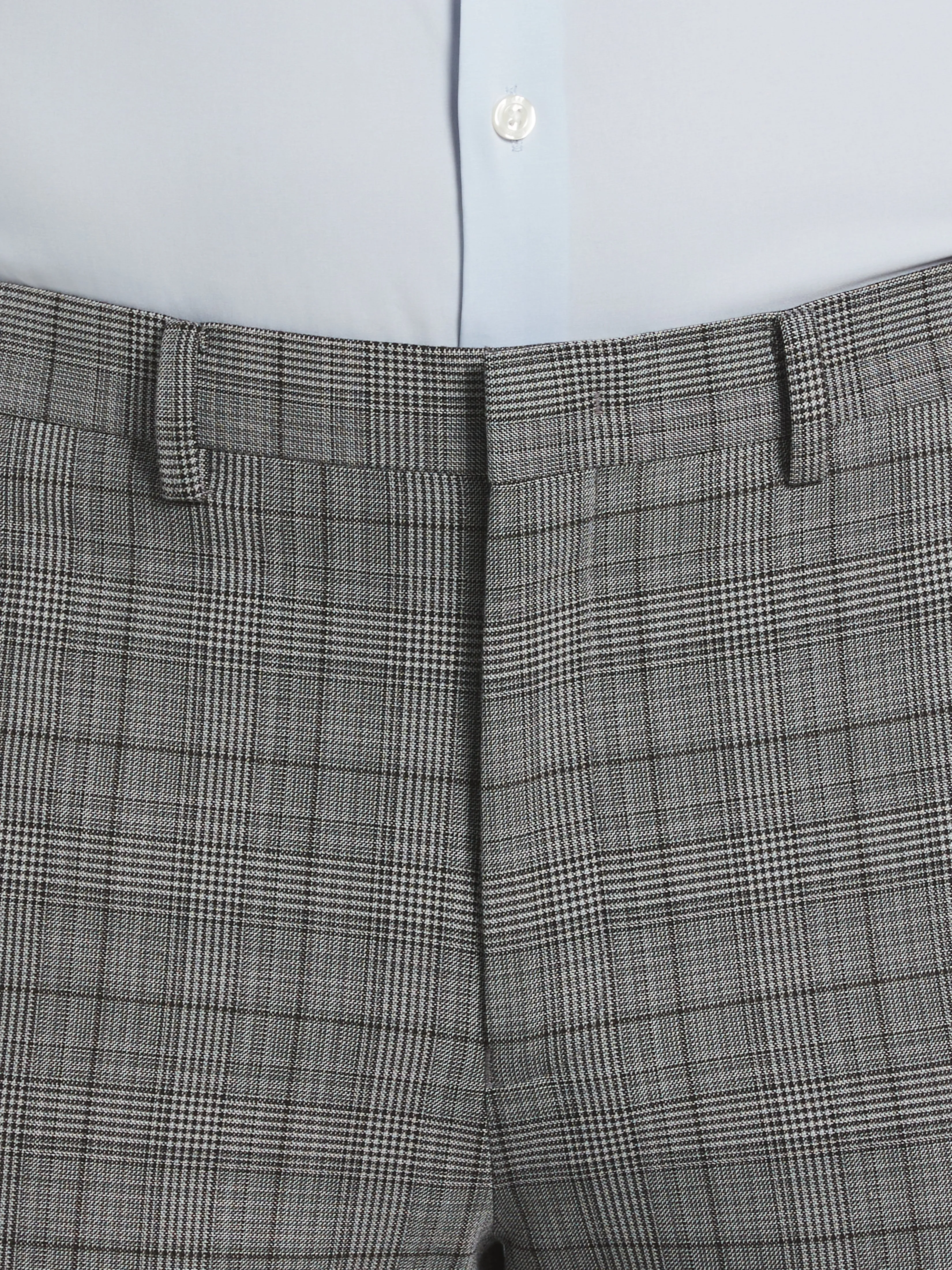 Skinny Fit Plaid Suit Pant sold by Perry Ellis product image thumbnail 3