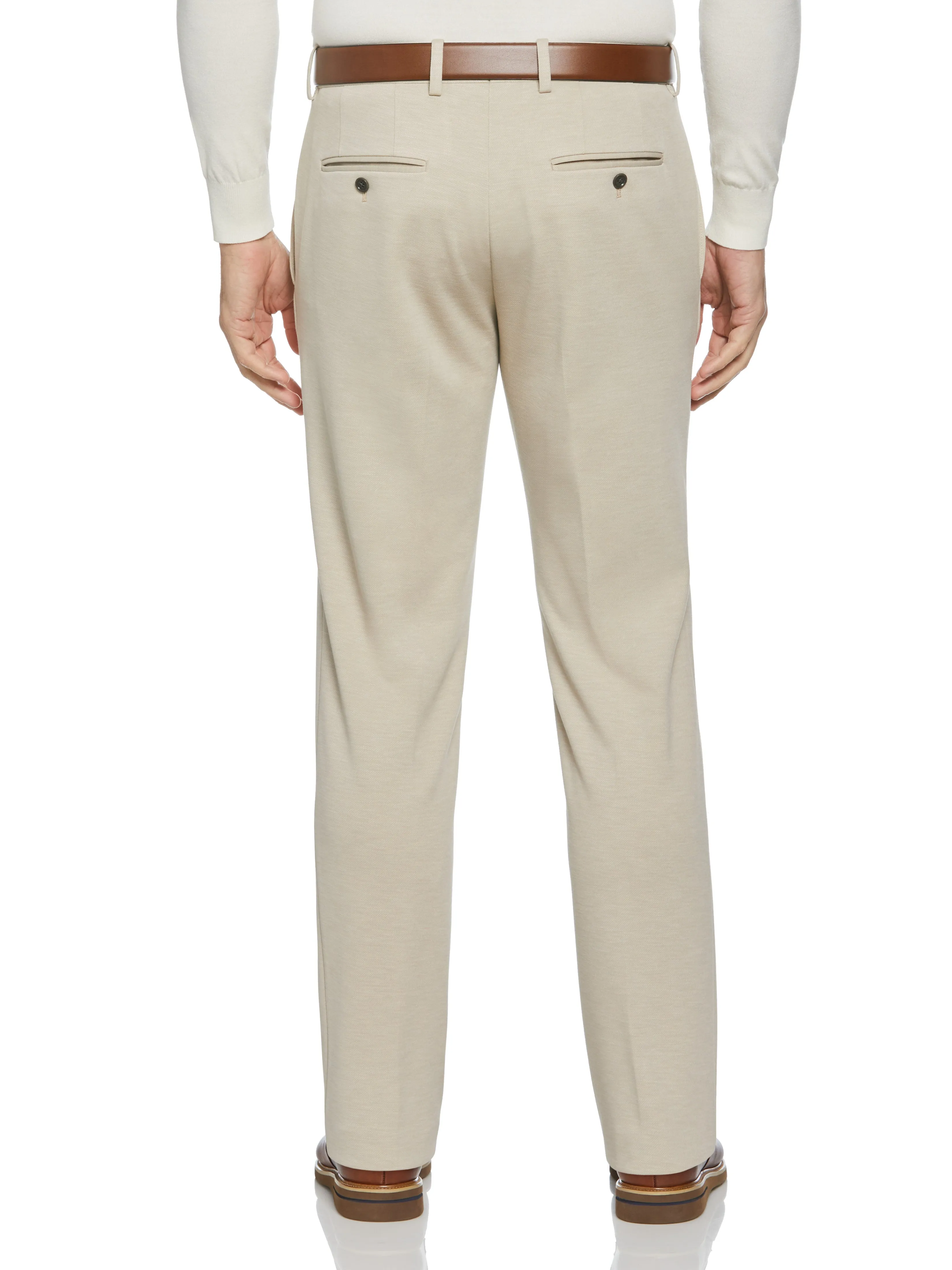 Slim Fit Solid Knit Suit Pant sold by Perry Ellis product image thumbnail 4