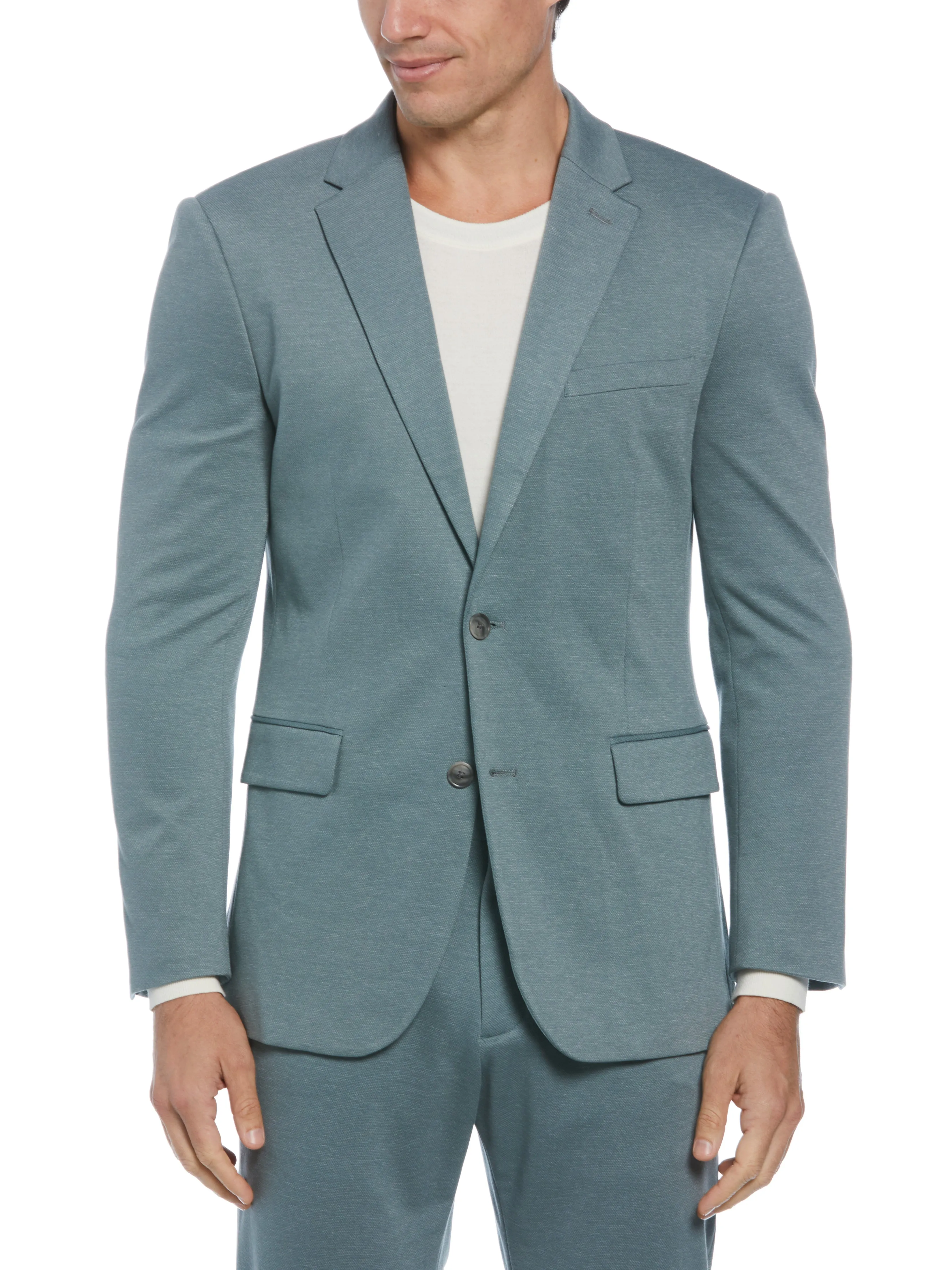 Slim Fit Two Tone Smart Knit Suit Jacket sold by Perry Ellis product image thumbnail 3