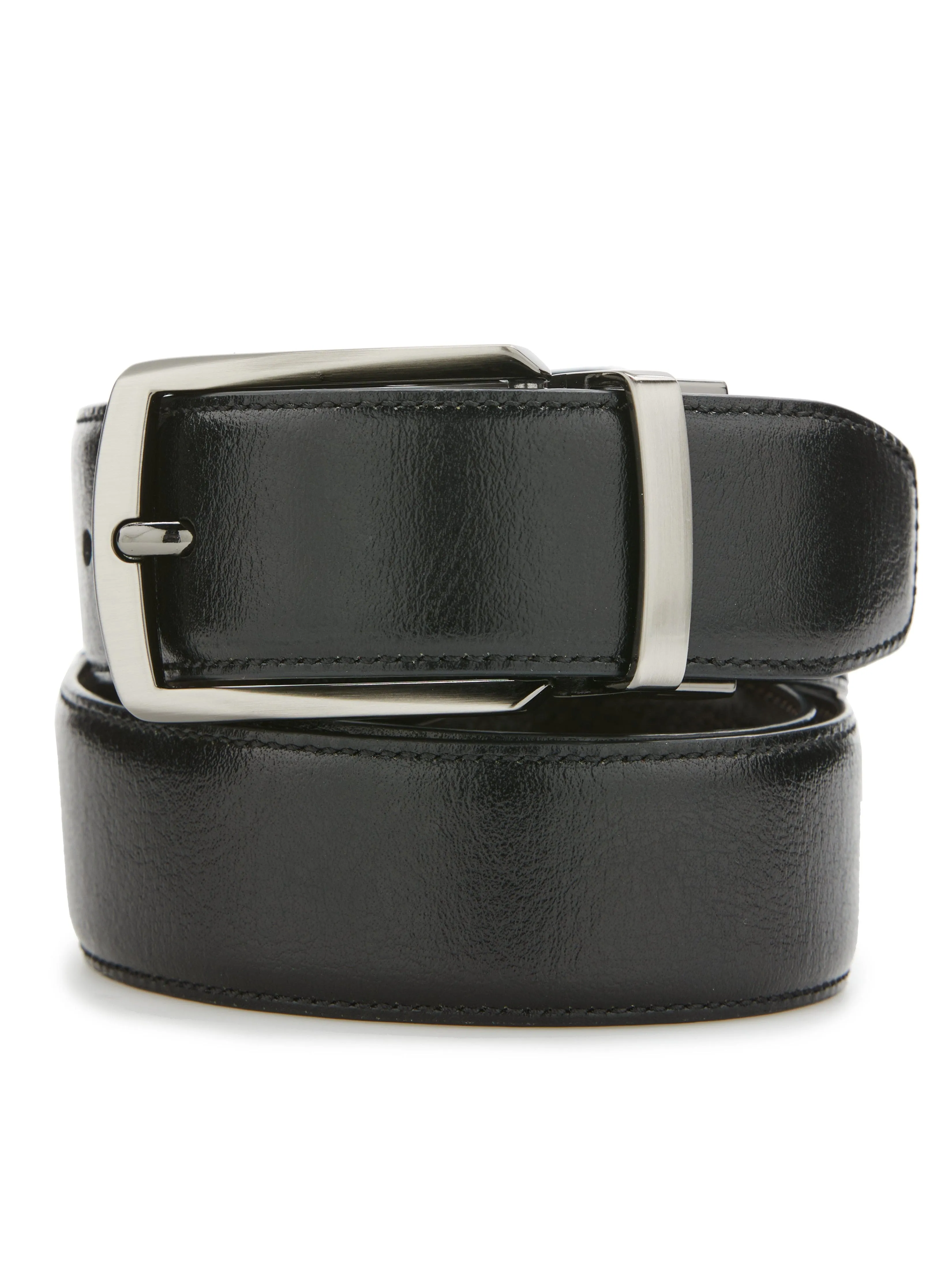 Park Slope Black Leather Belt sold by Perry Ellis