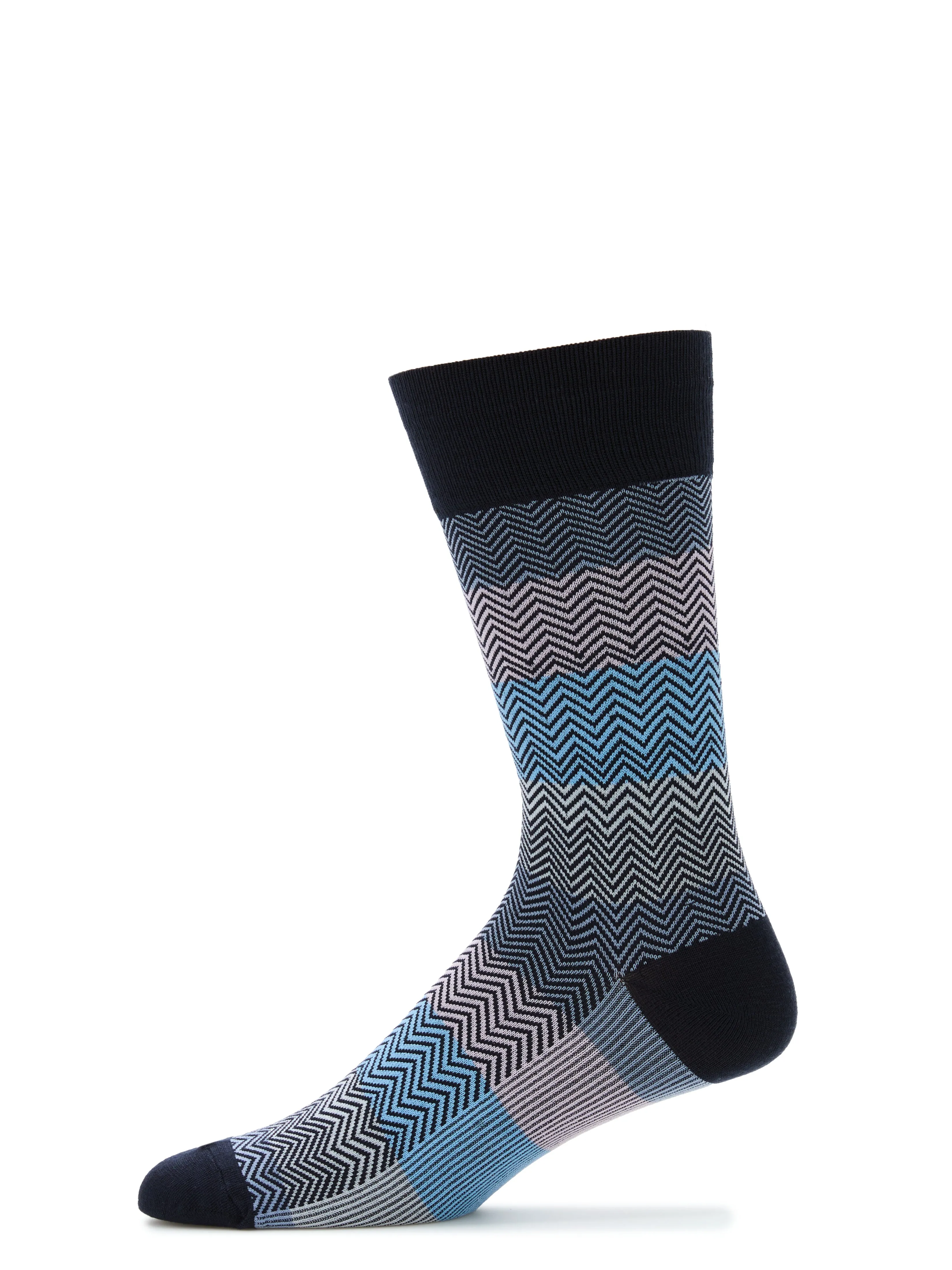 Multi Colored Herringbone Logo Socks sold by Perry Ellis product image thumbnail 2