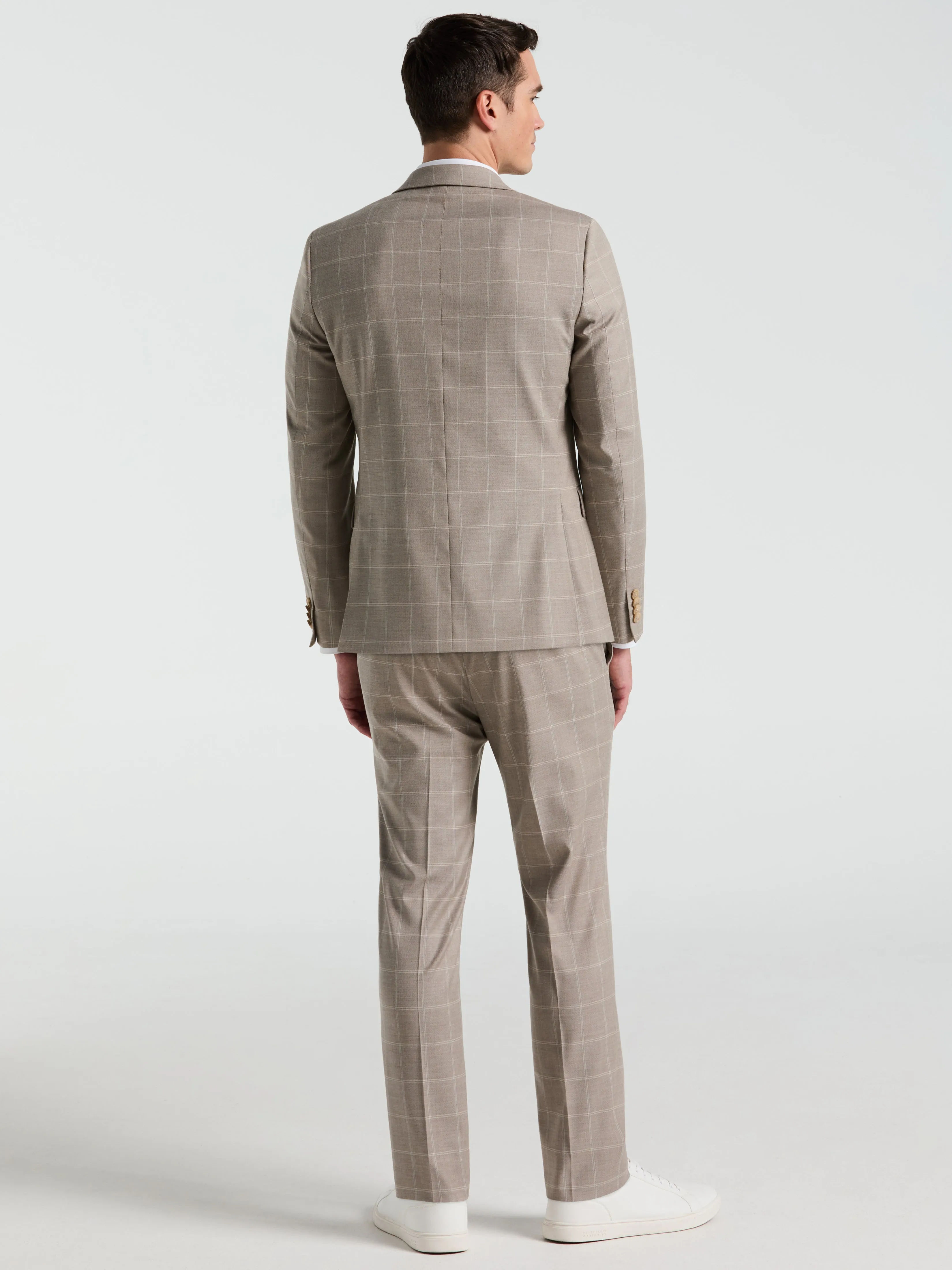 Skinny Fit Windowpane Pattern Suit Pant sold by Perry Ellis product image thumbnail 4