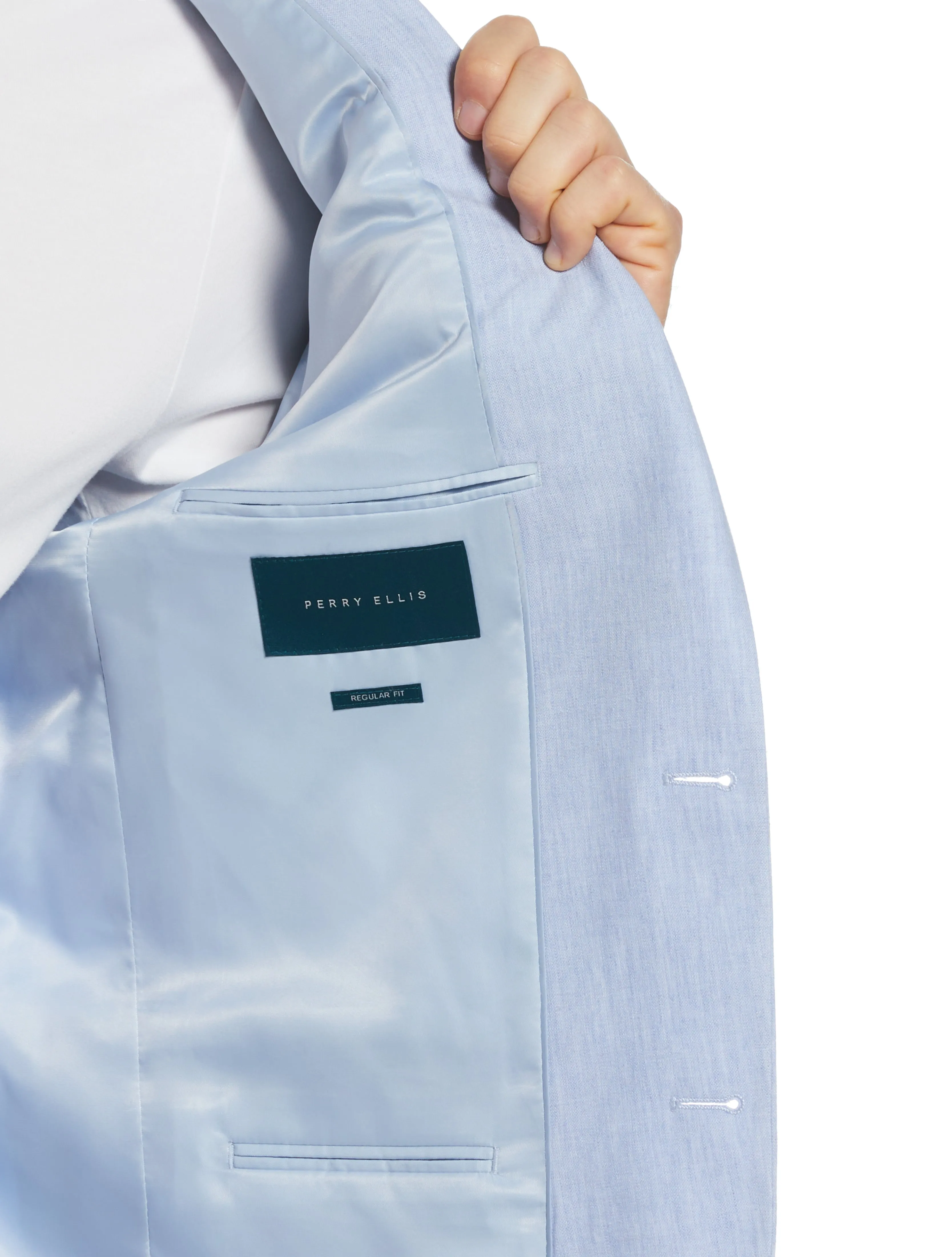 Slim Fit Linen Blend Suit Jacket sold by Perry Ellis