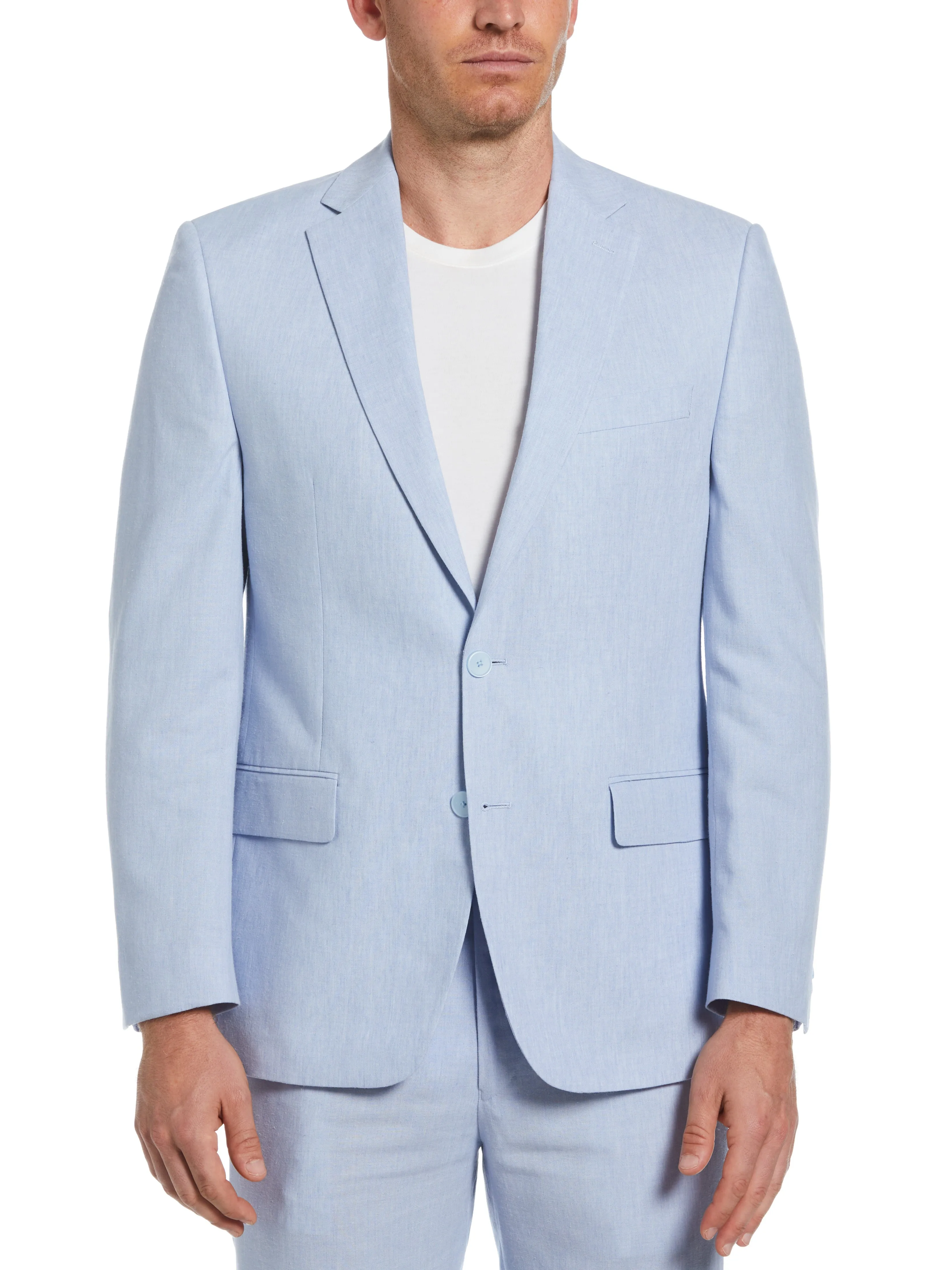 Slim Fit Linen Blend Suit Jacket sold by Perry Ellis product image thumbnail 4