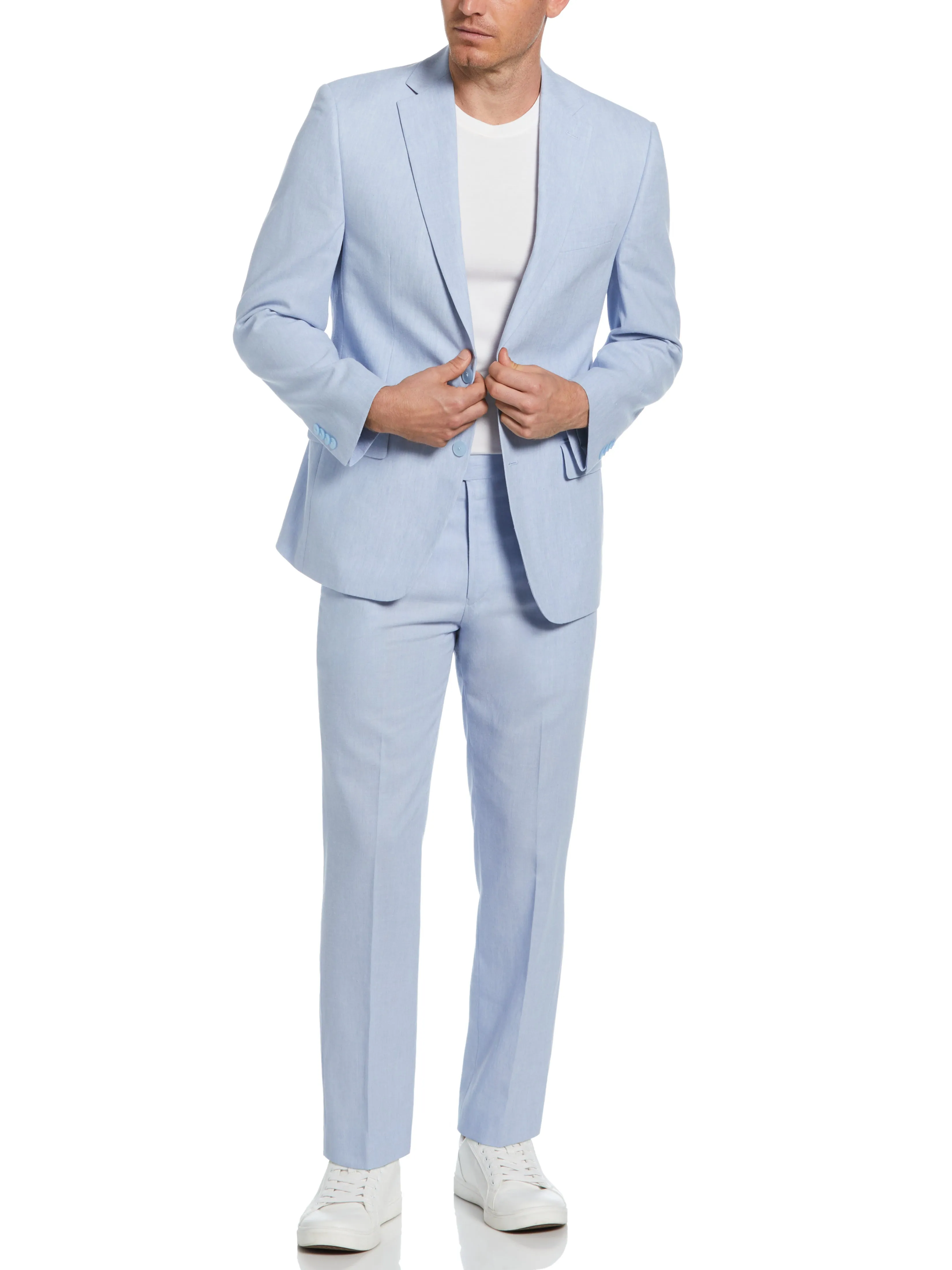 Slim Fit Linen Blend Suit Jacket sold by Perry Ellis product image thumbnail 2