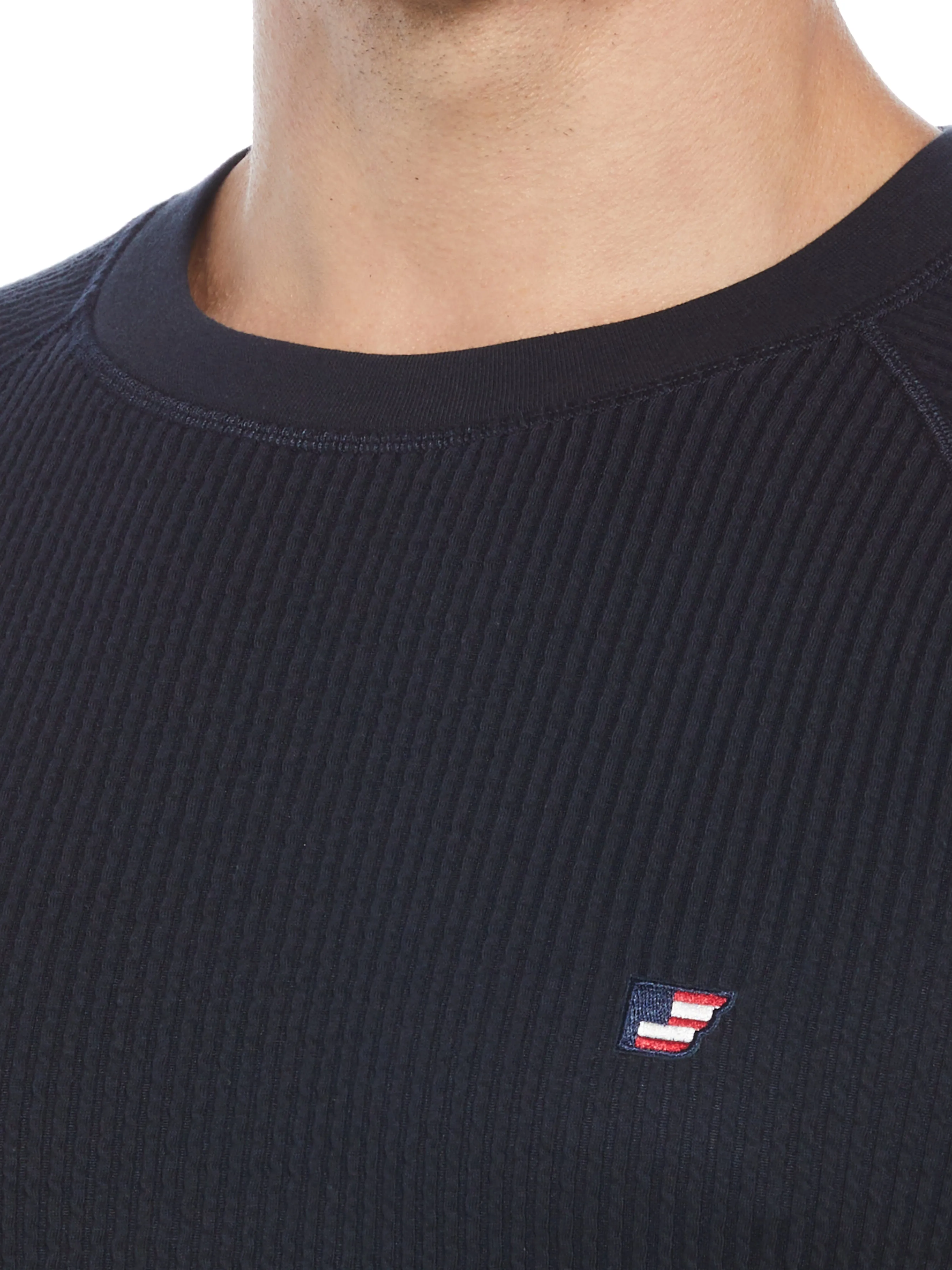 Crew Neck Seersucker Knit Tee sold by Perry Ellis product image thumbnail 5