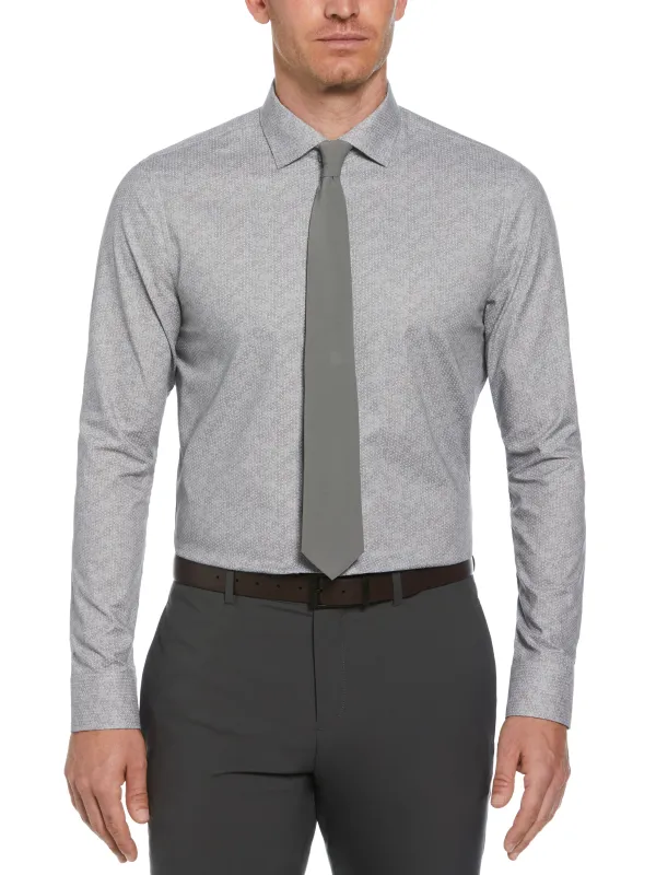 Slim Fit Pindot Button-Down on Floral Pattern Dress Shirt sold by Perry Ellis