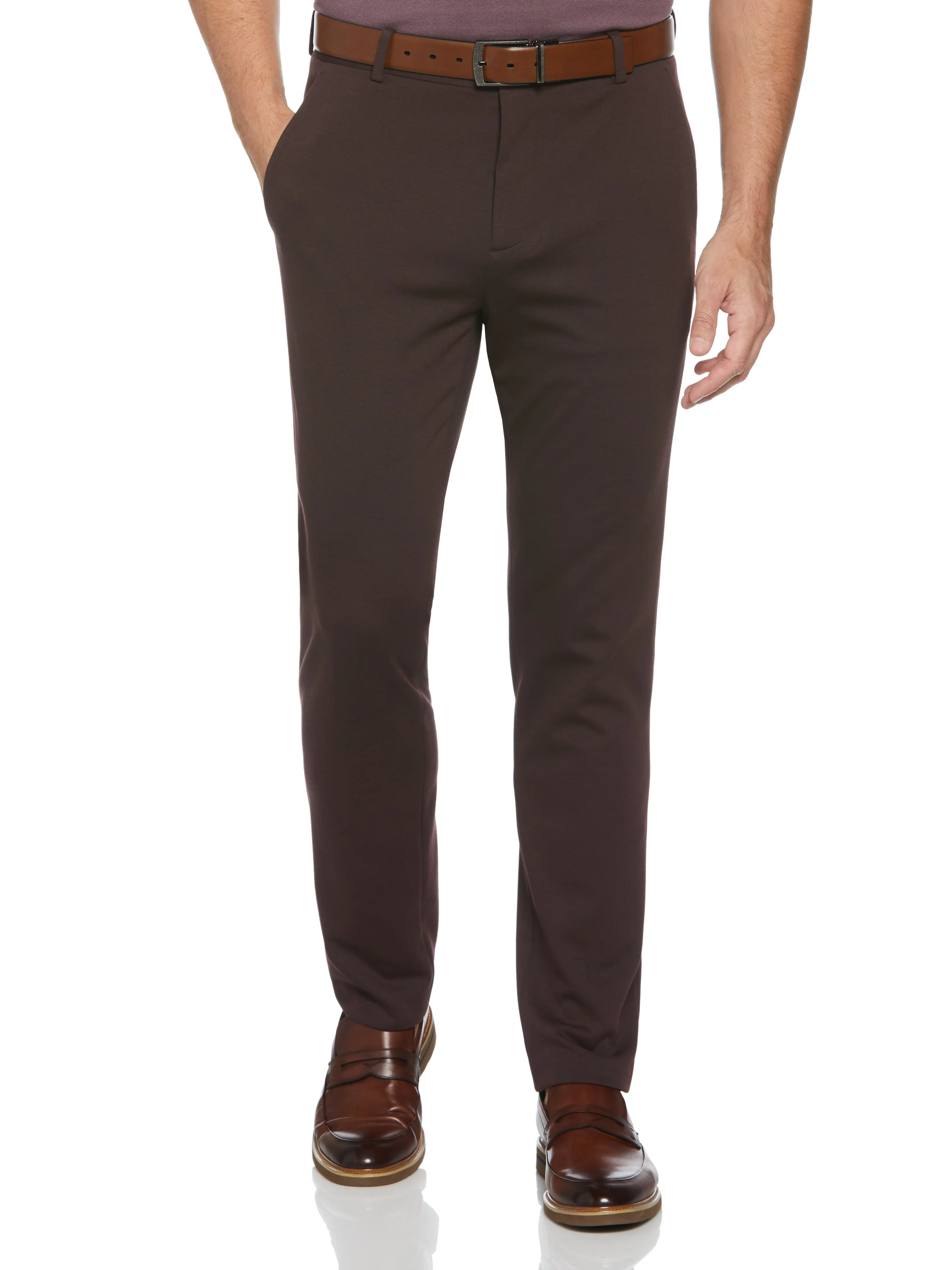 Very Slim Fit Solid Smart Knit Suit Pant sold by Perry Ellis product image thumbnail 3