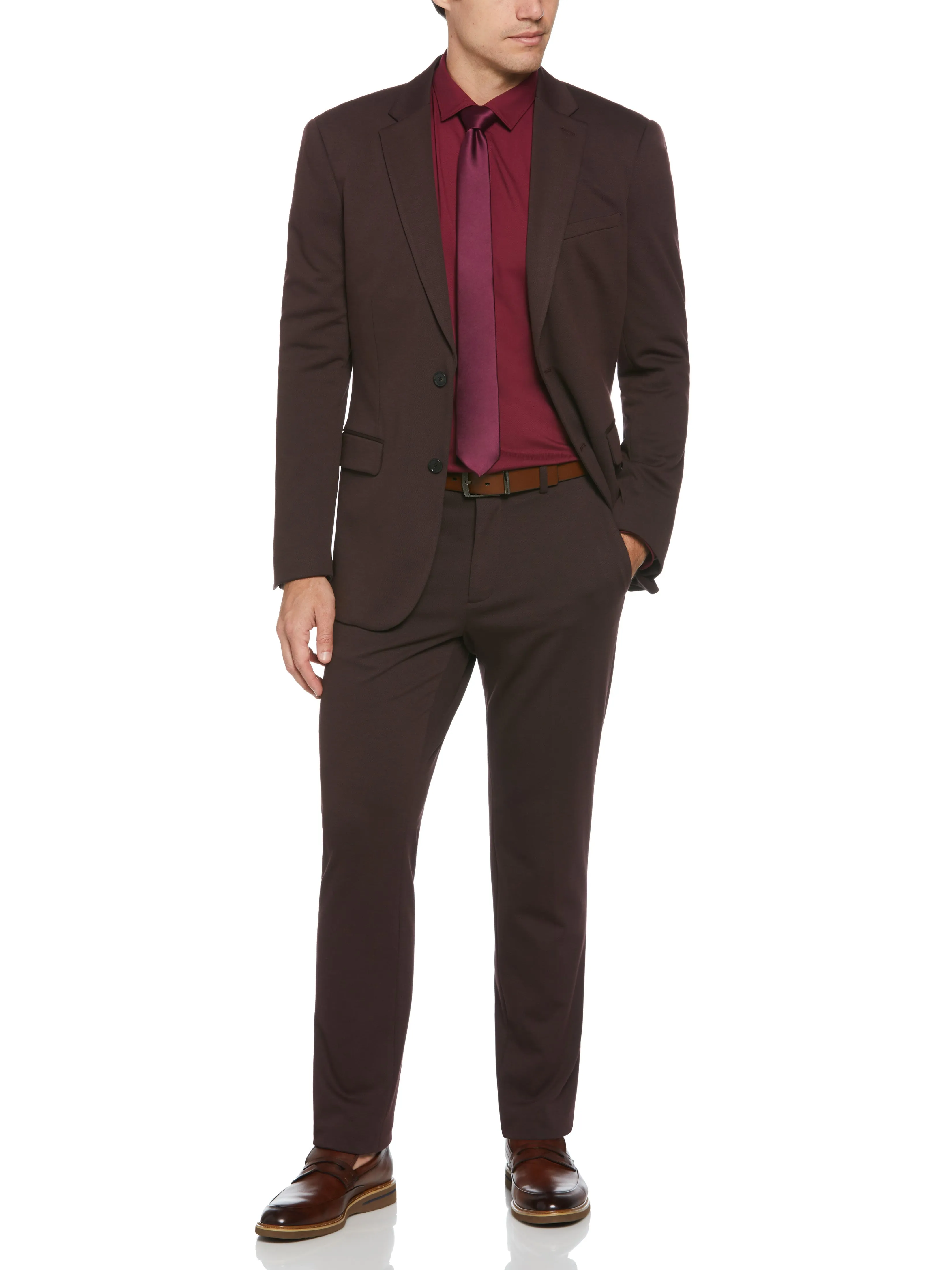 Slim Fit Solid Knit Suit Jacket sold by Perry Ellis product image thumbnail 3