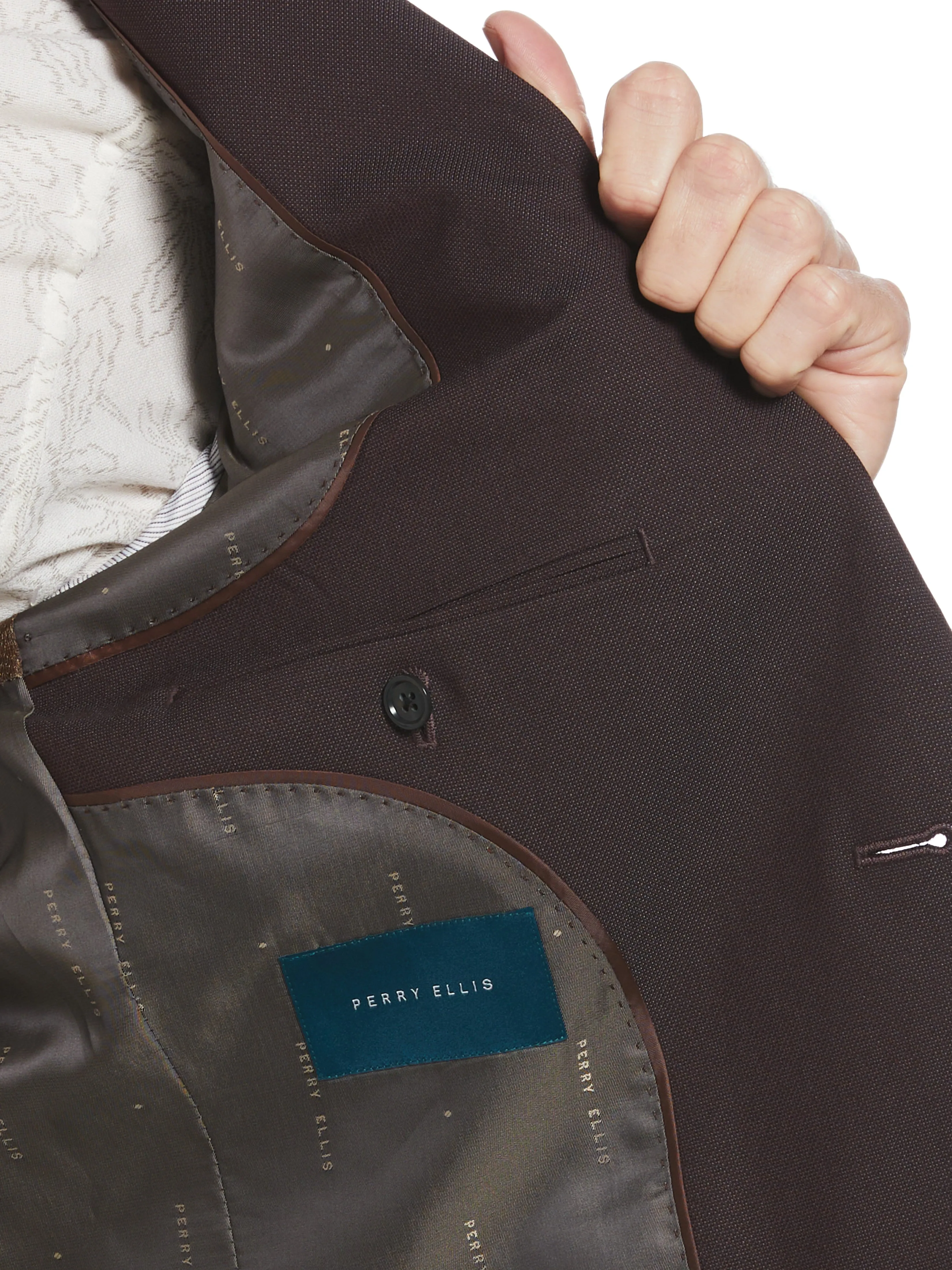 Slim Fit Stretch Washable Suit Jacket sold by Perry Ellis product image thumbnail 4