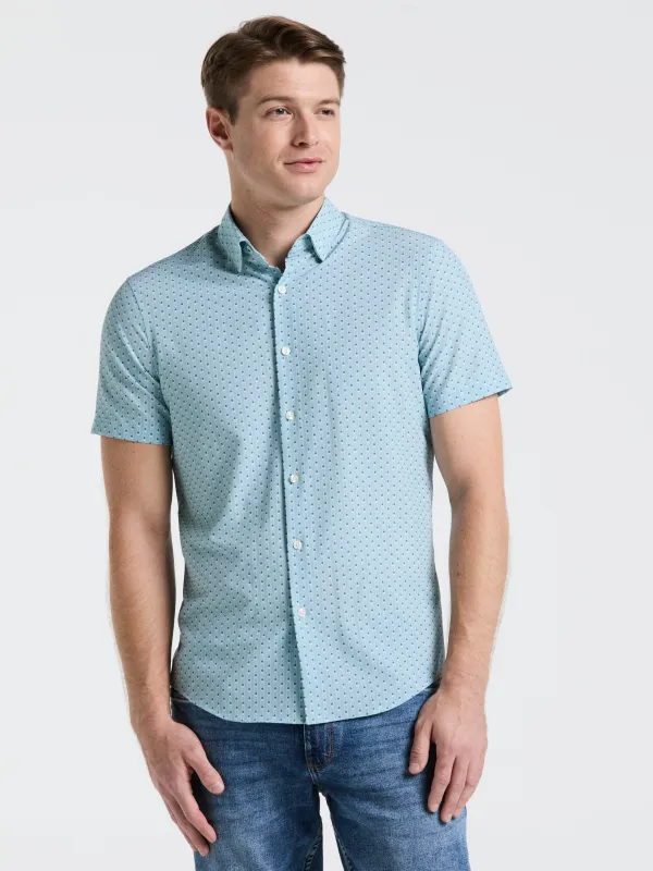 Slim Fit Geometric Stripe Shirt sold by Perry Ellis