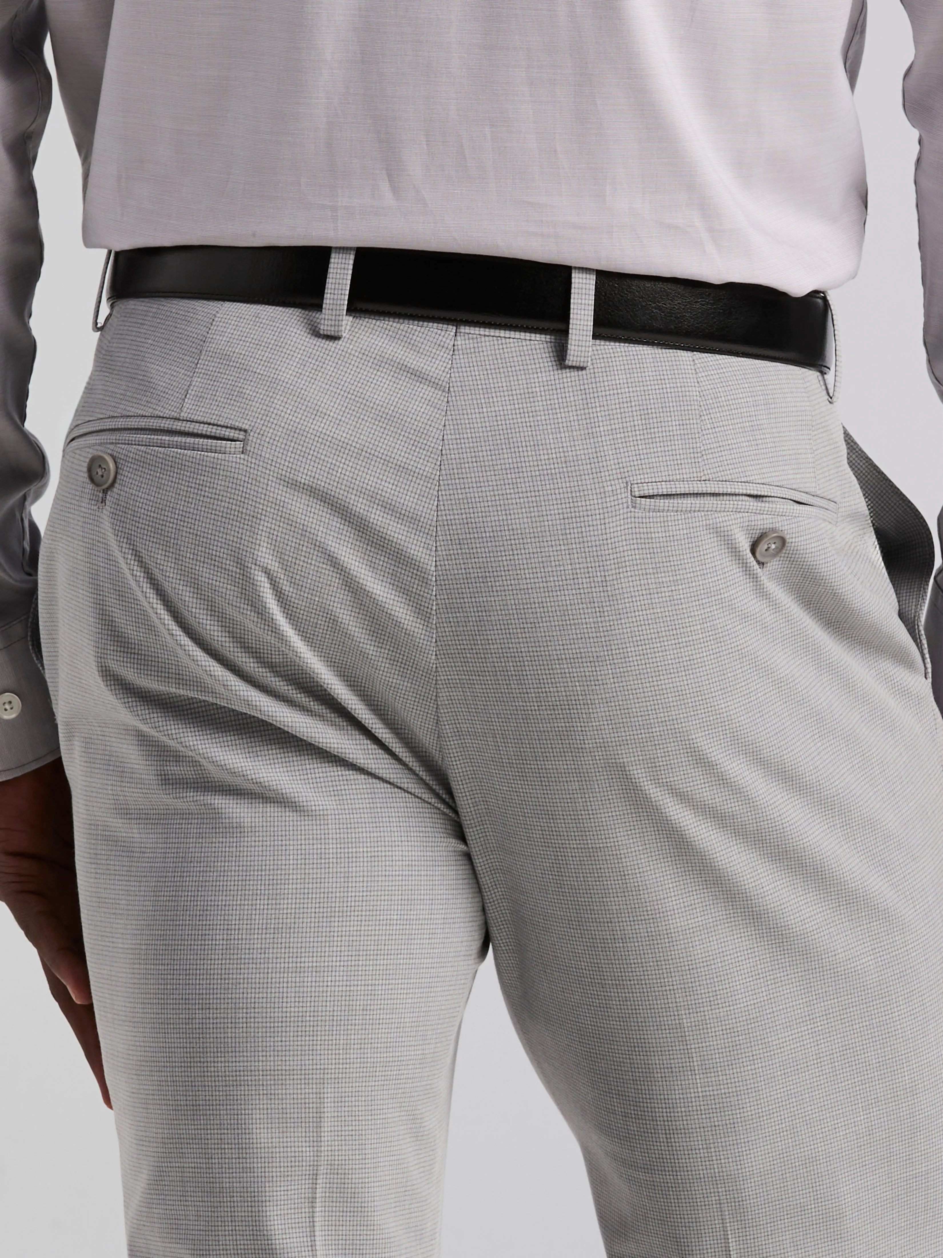 Slim Fit Mini Grid Pattern Suit Pant sold by Perry Ellis product image thumbnail 4