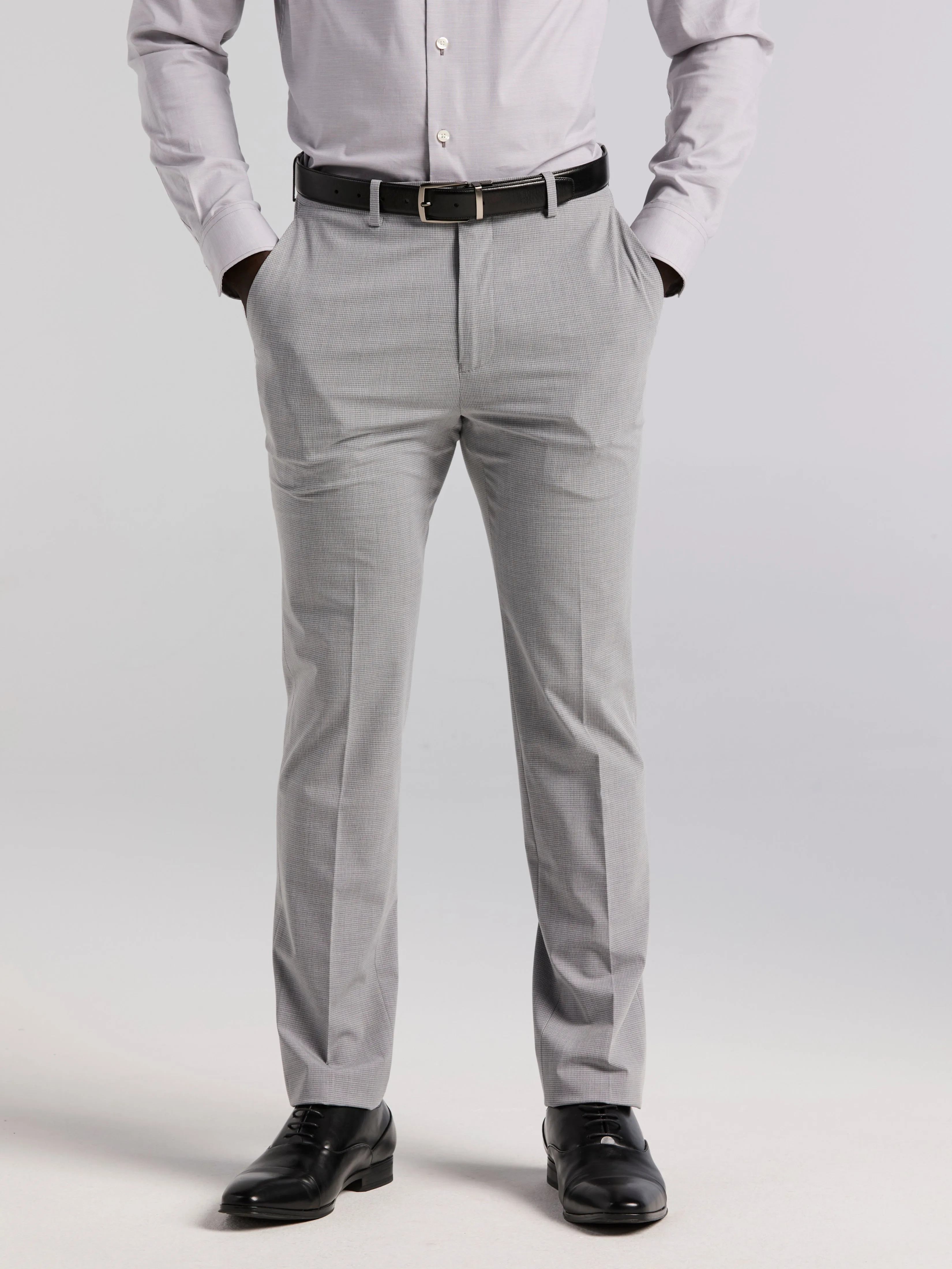 Slim Fit Mini Grid Pattern Suit Pant sold by Perry Ellis product image thumbnail 2