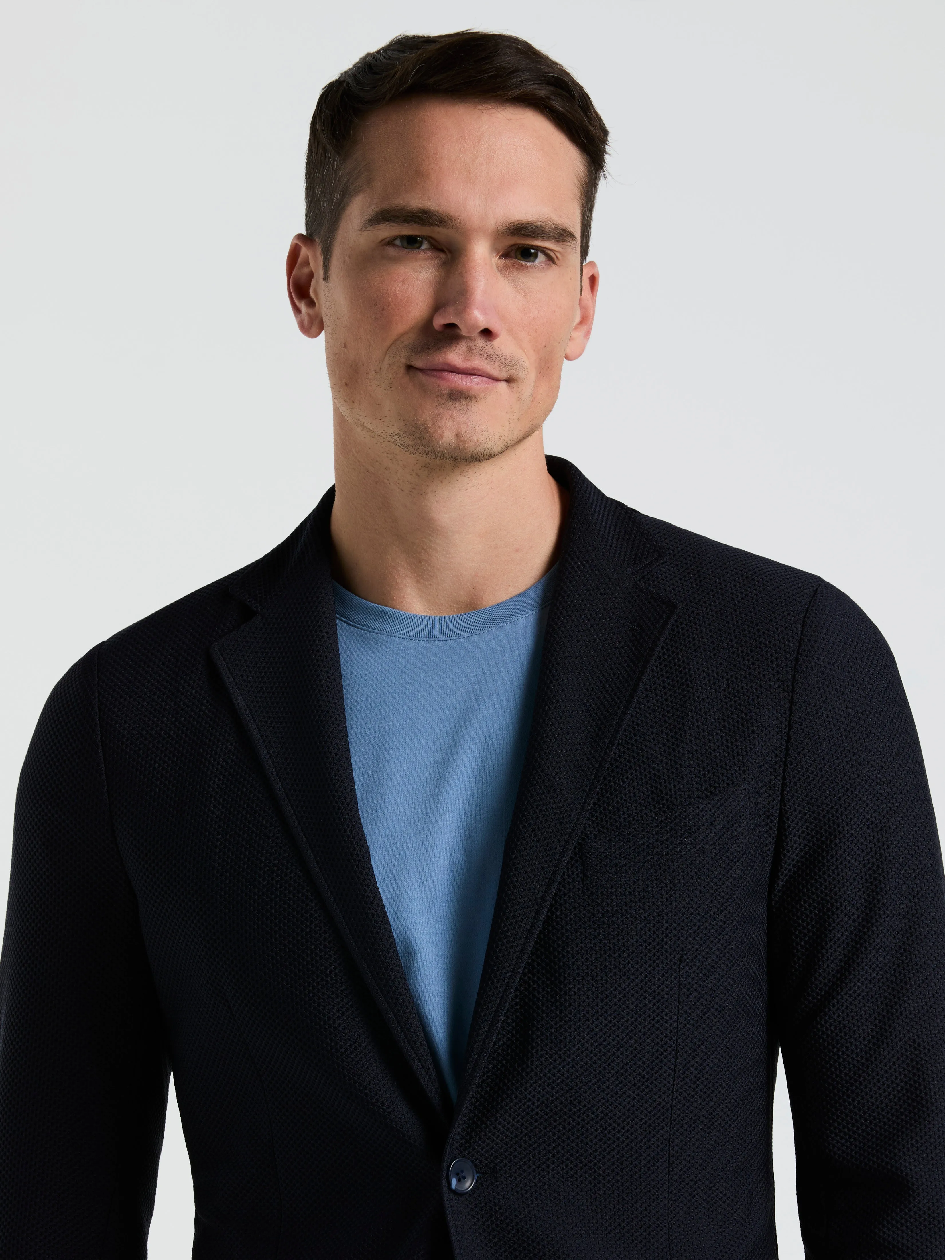 Slim Fit Solid Knit Blazer sold by Perry Ellis product image thumbnail 5