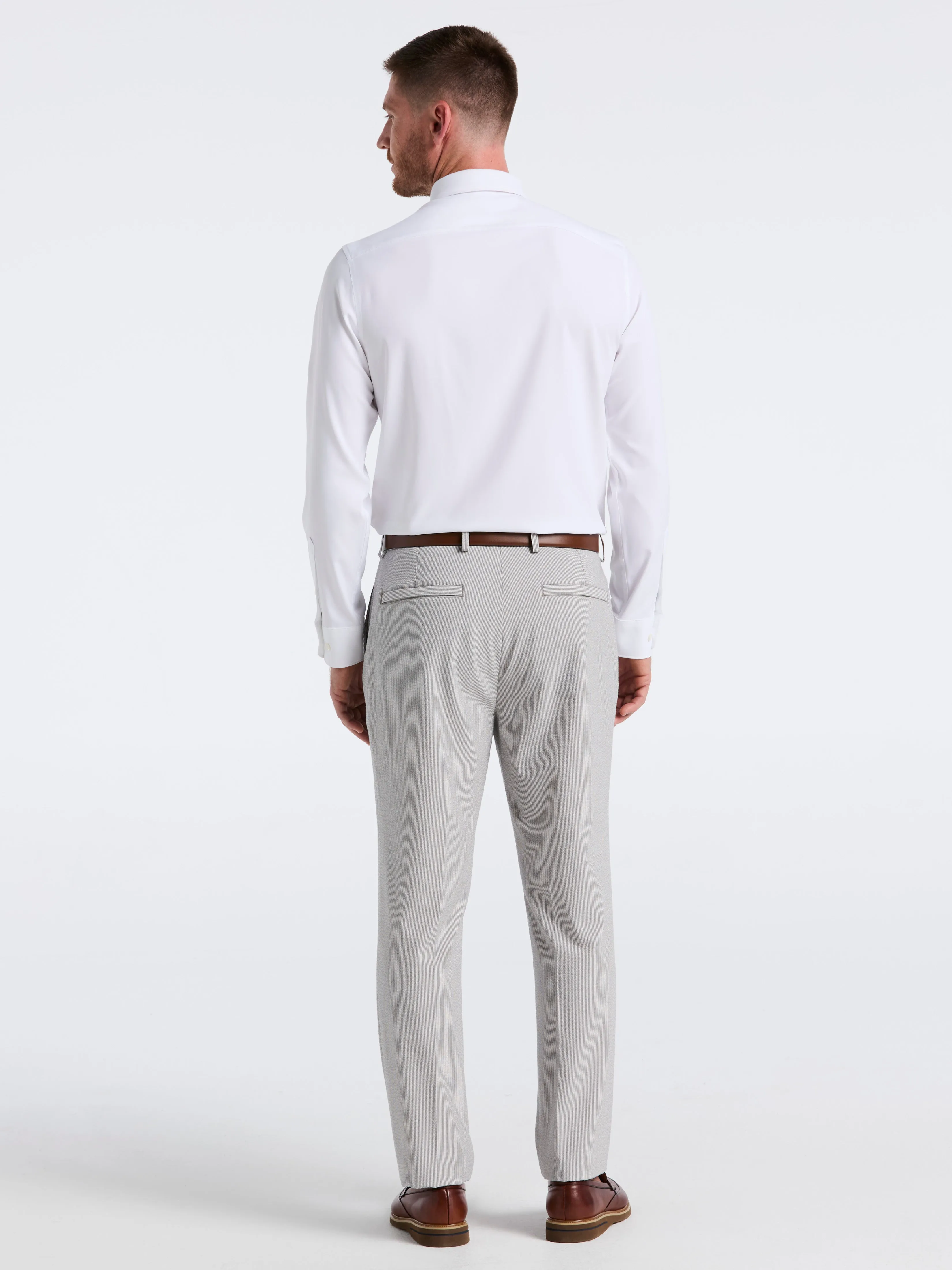 Slim Fit Seersucker Stripe Suit Pant sold by Perry Ellis product image thumbnail 2