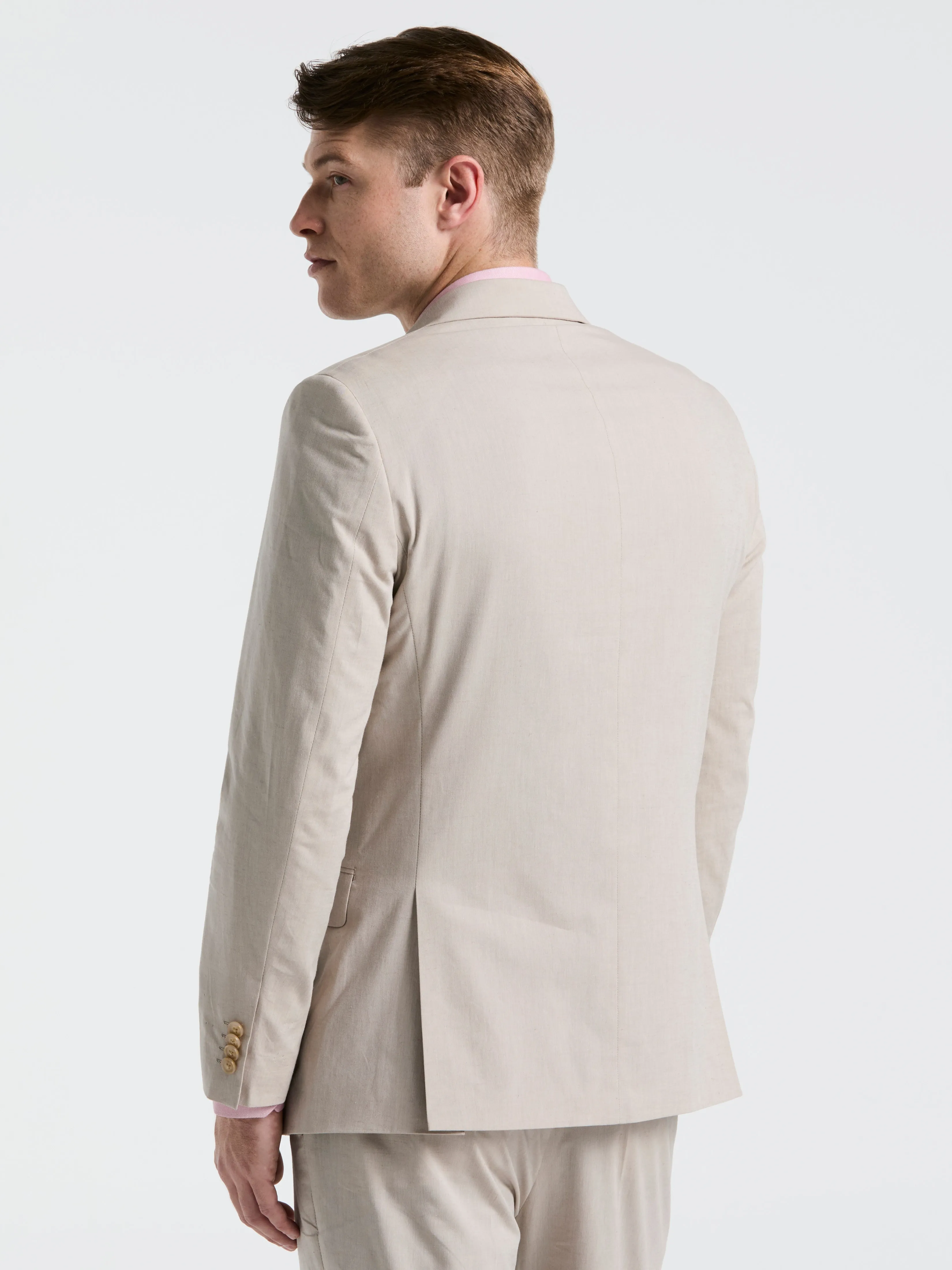 Slim Fit Solid Linen Blend Suit Jacket sold by Perry Ellis product image thumbnail 3