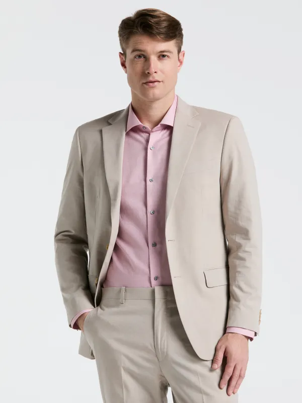 Slim Fit Solid Linen Blend Suit Jacket sold by Perry Ellis
