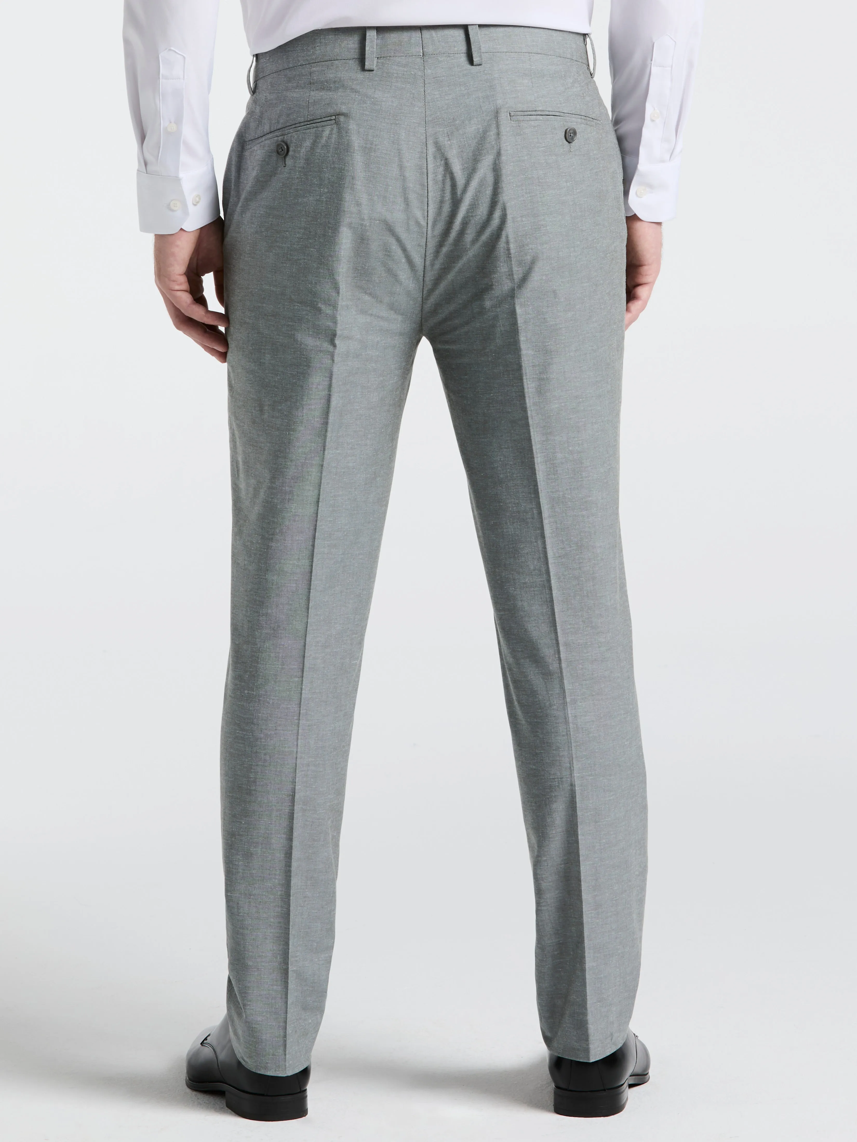 Slim Fit Solid Linen Blend Pant sold by Perry Ellis product image thumbnail 2