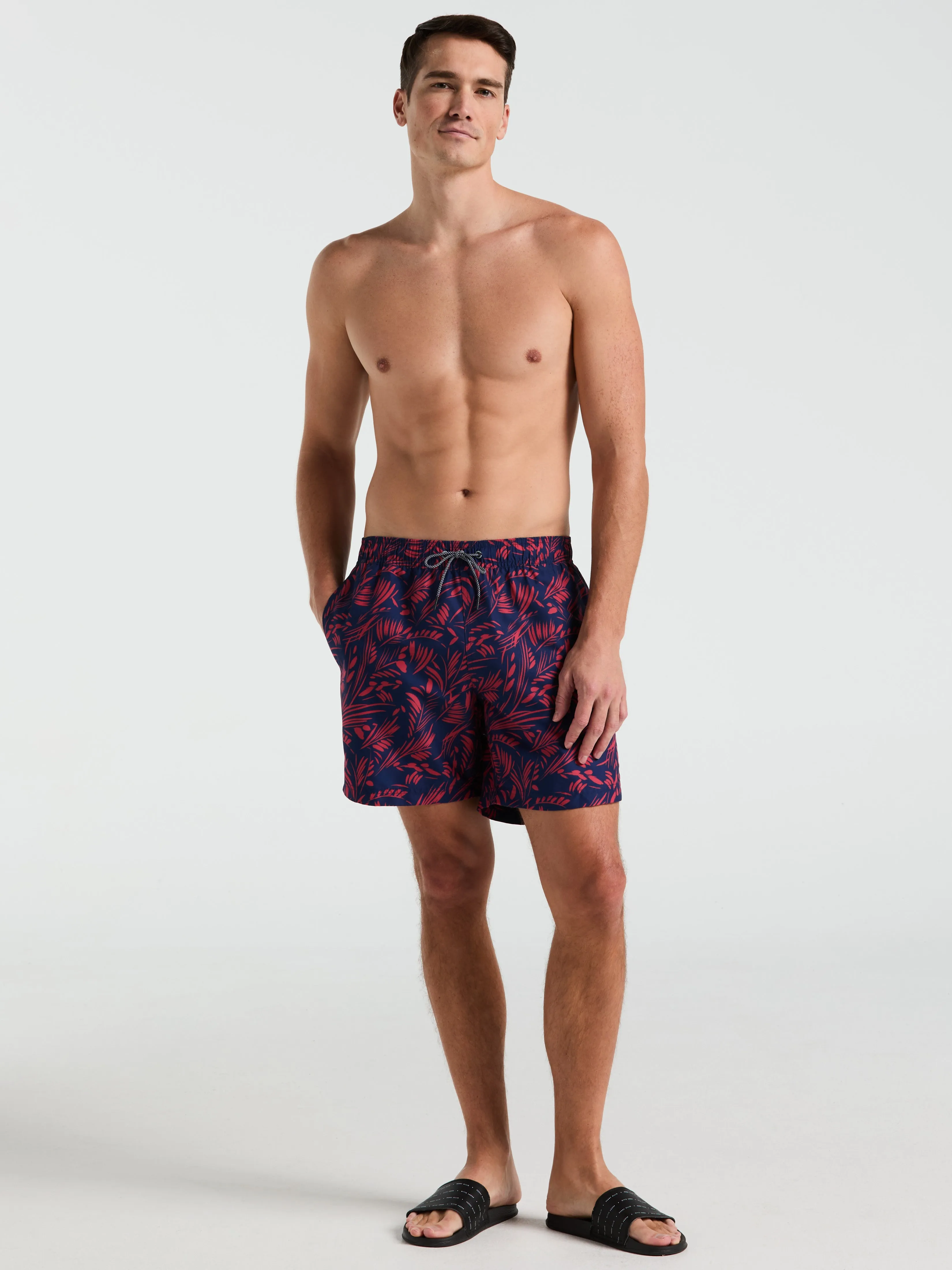 7" Leaf Print Swim Short sold by Perry Ellis product image thumbnail 4