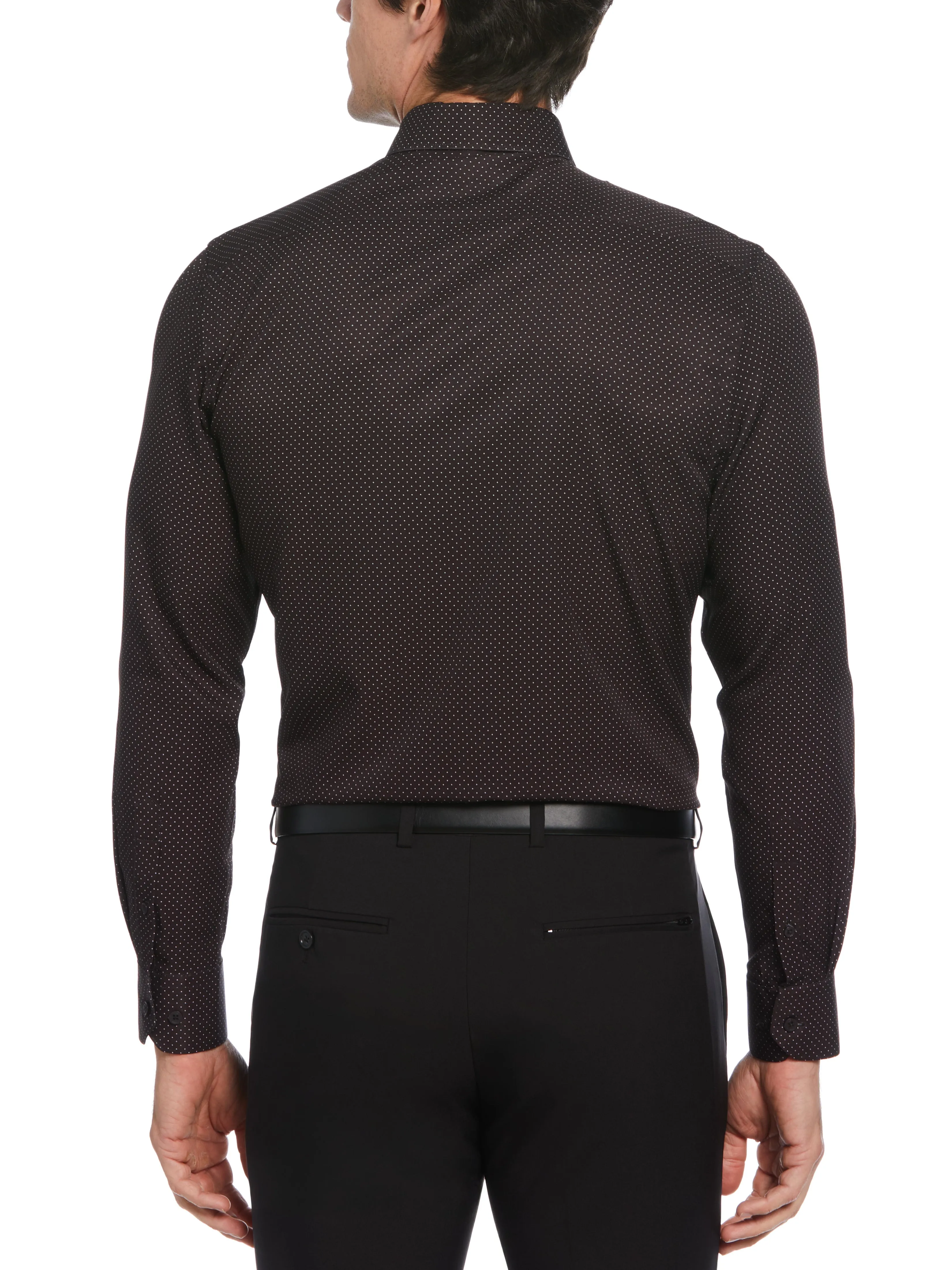 Slim Fit Total Stretch Dot Dress Shirt sold by Perry Ellis product image thumbnail 2