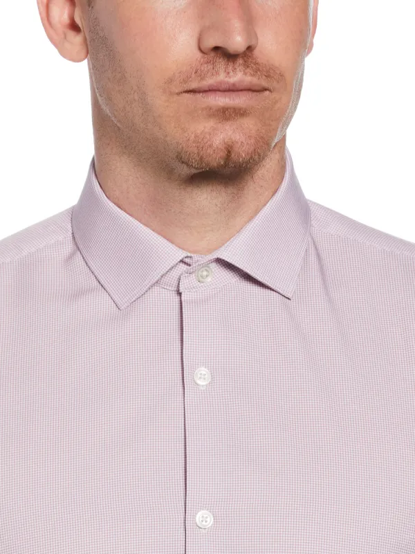 Slim Fit Button-Down Stretch Gingham Dress Shirt sold by Perry Ellis