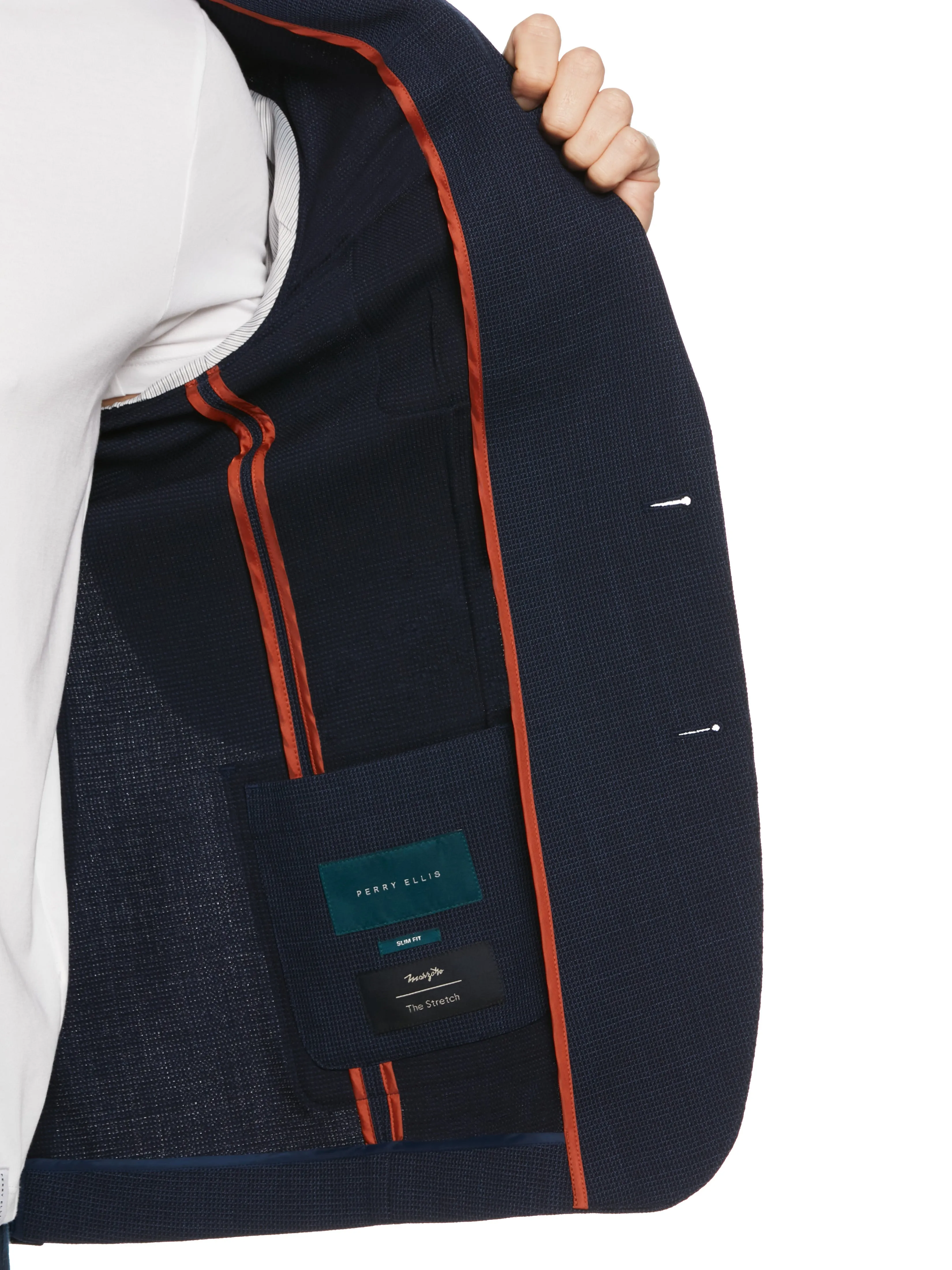 Slim Fit Wool Blend Suit Jacket sold by Perry Ellis