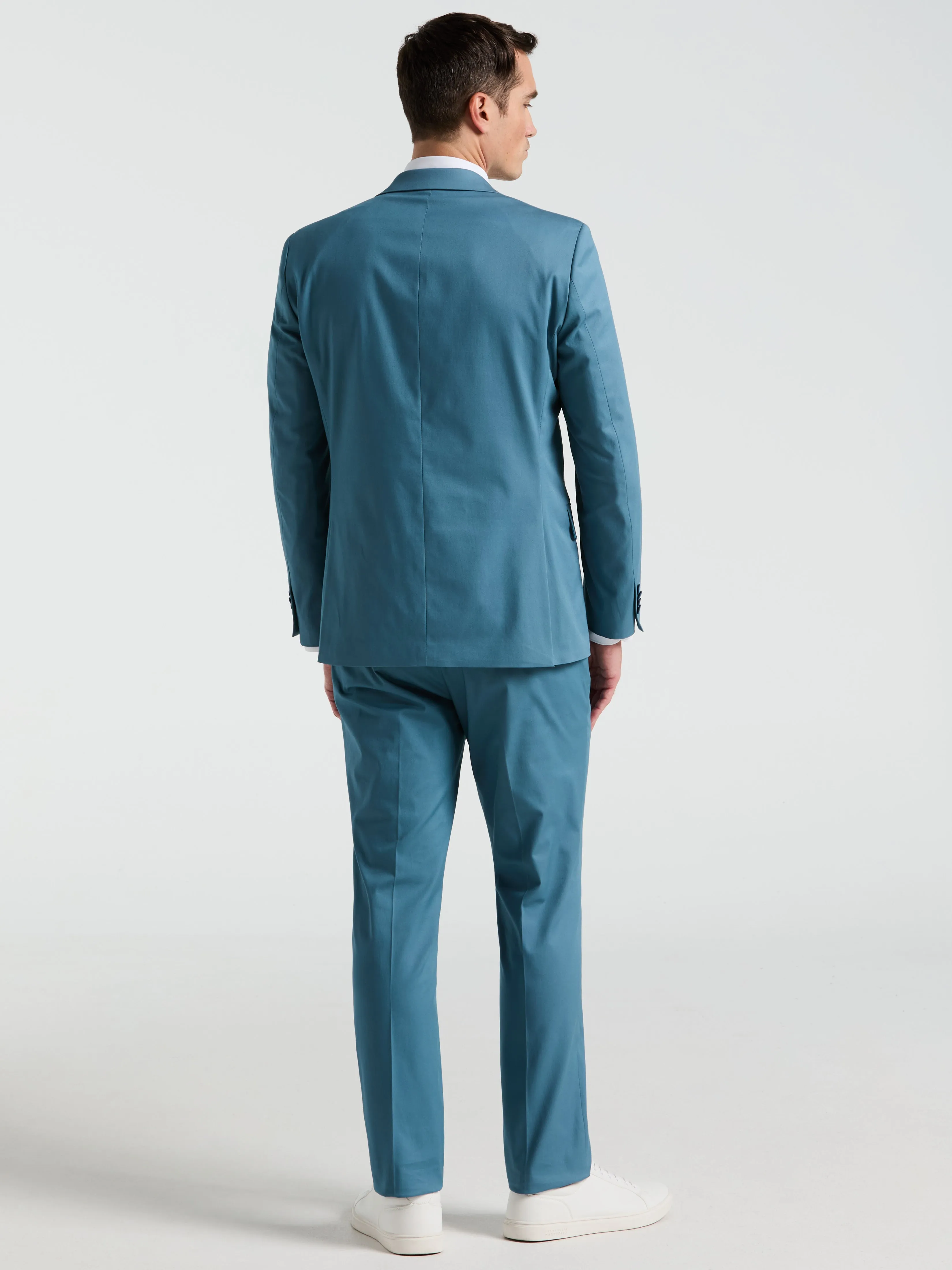 Slim Fit Solid Cotton Blend Suit Pant sold by Perry Ellis product image thumbnail 3