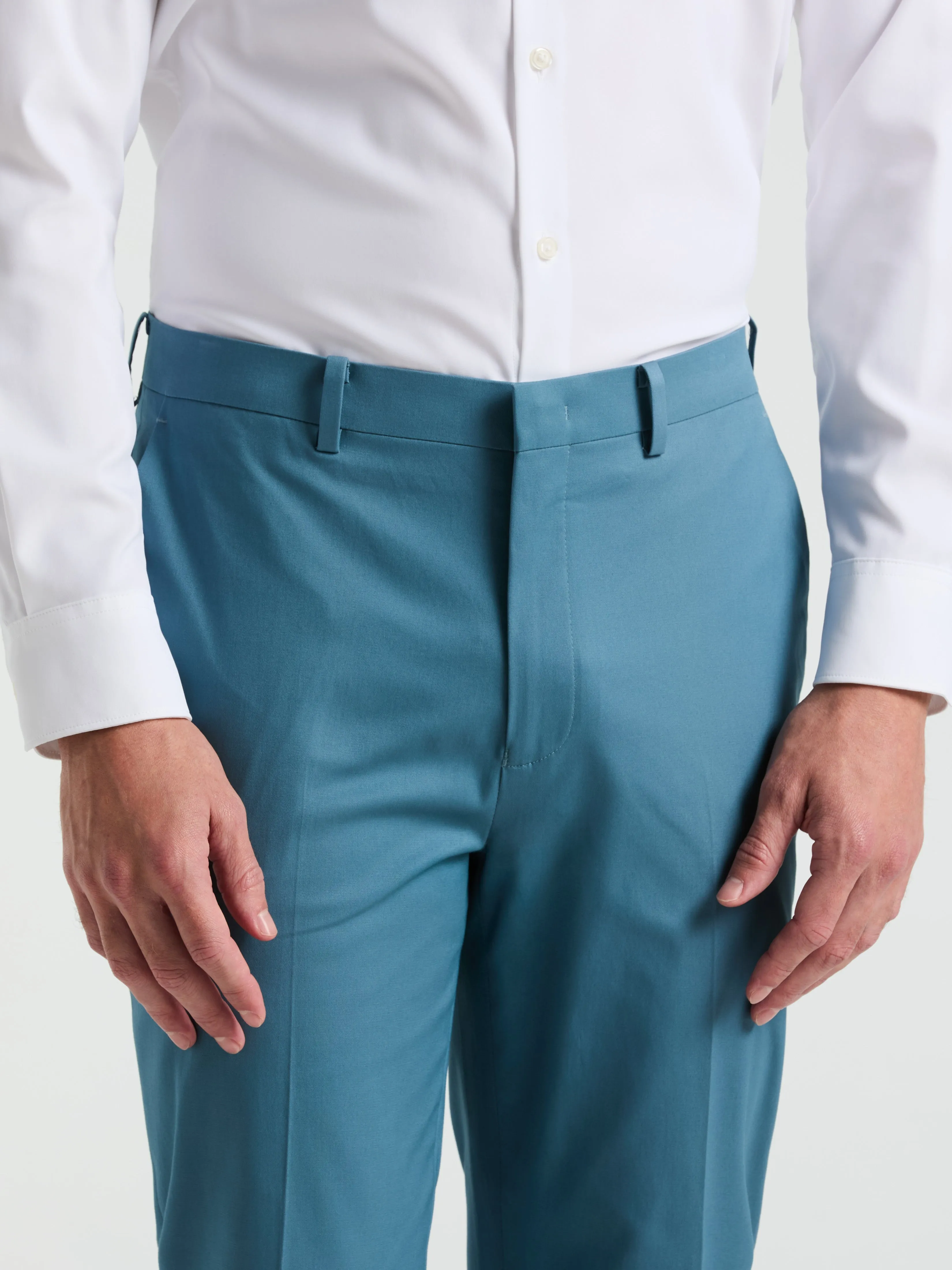 Slim Fit Solid Cotton Blend Suit Pant sold by Perry Ellis product image thumbnail 4
