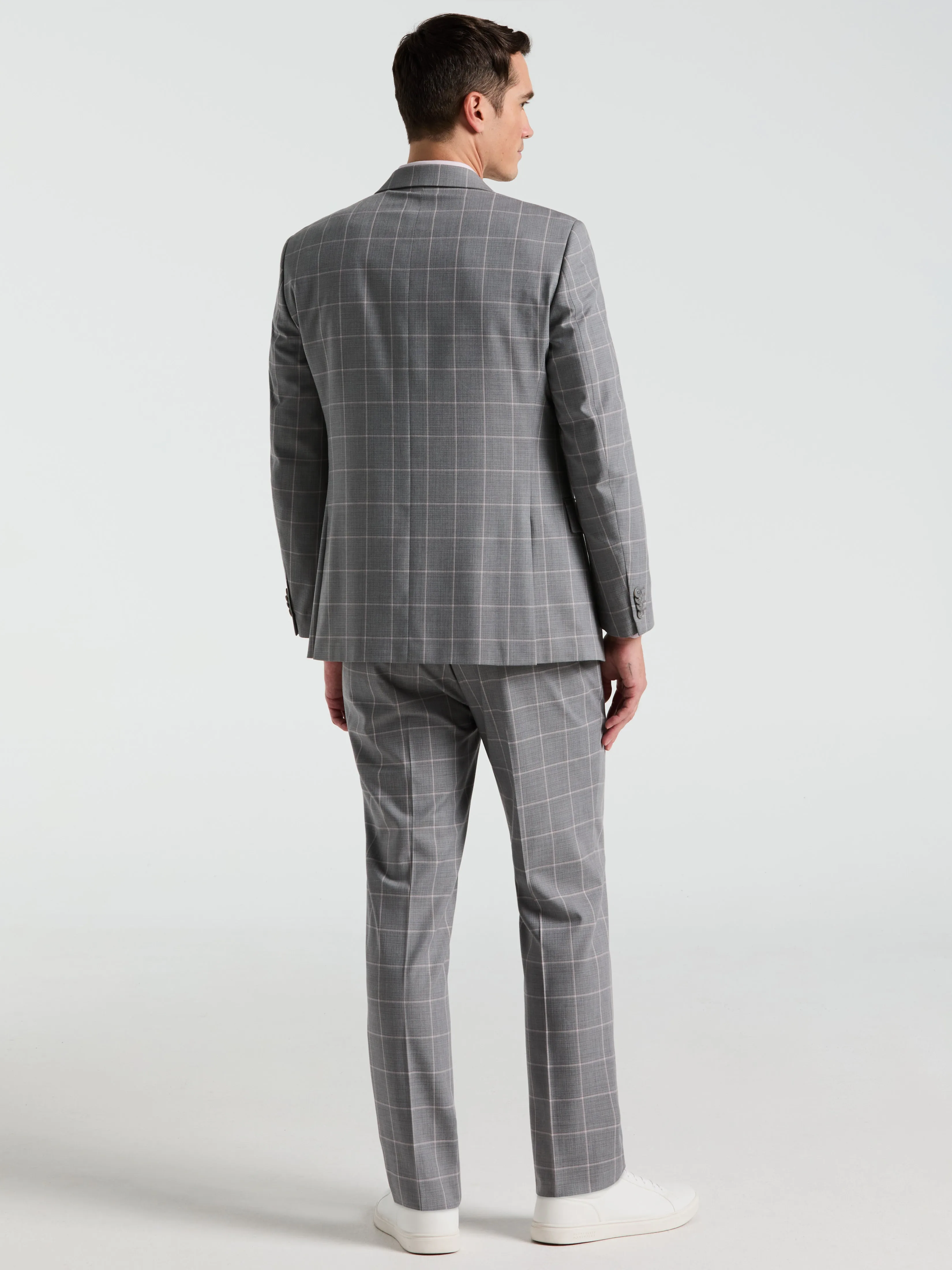 Slim Fit Windowpane Pattern Suit Pant sold by Perry Ellis product image thumbnail 3