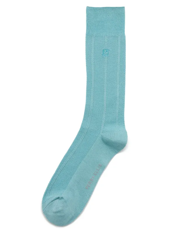 Textured Stitch Logo Socks sold by Perry Ellis