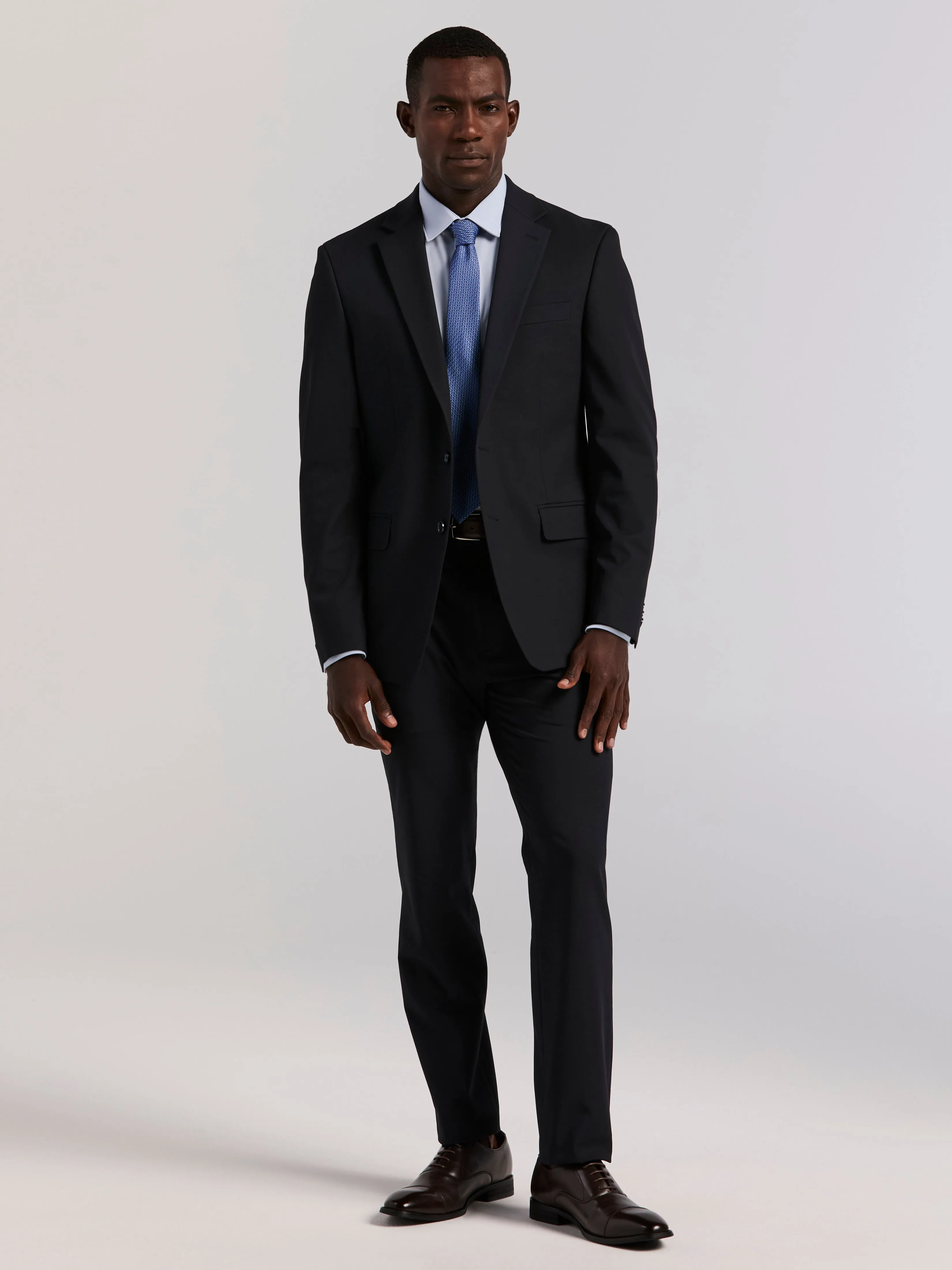 Slim Fit Double Breasted Tech Solid Suit Jacket sold by Perry Ellis product image thumbnail 4