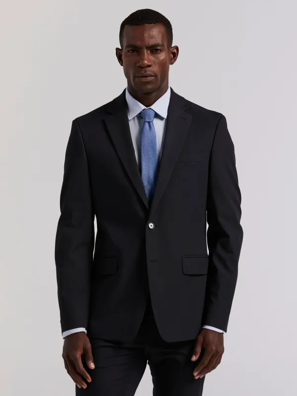 Slim Fit Double Breasted Tech Solid Suit Jacket sold by Perry Ellis