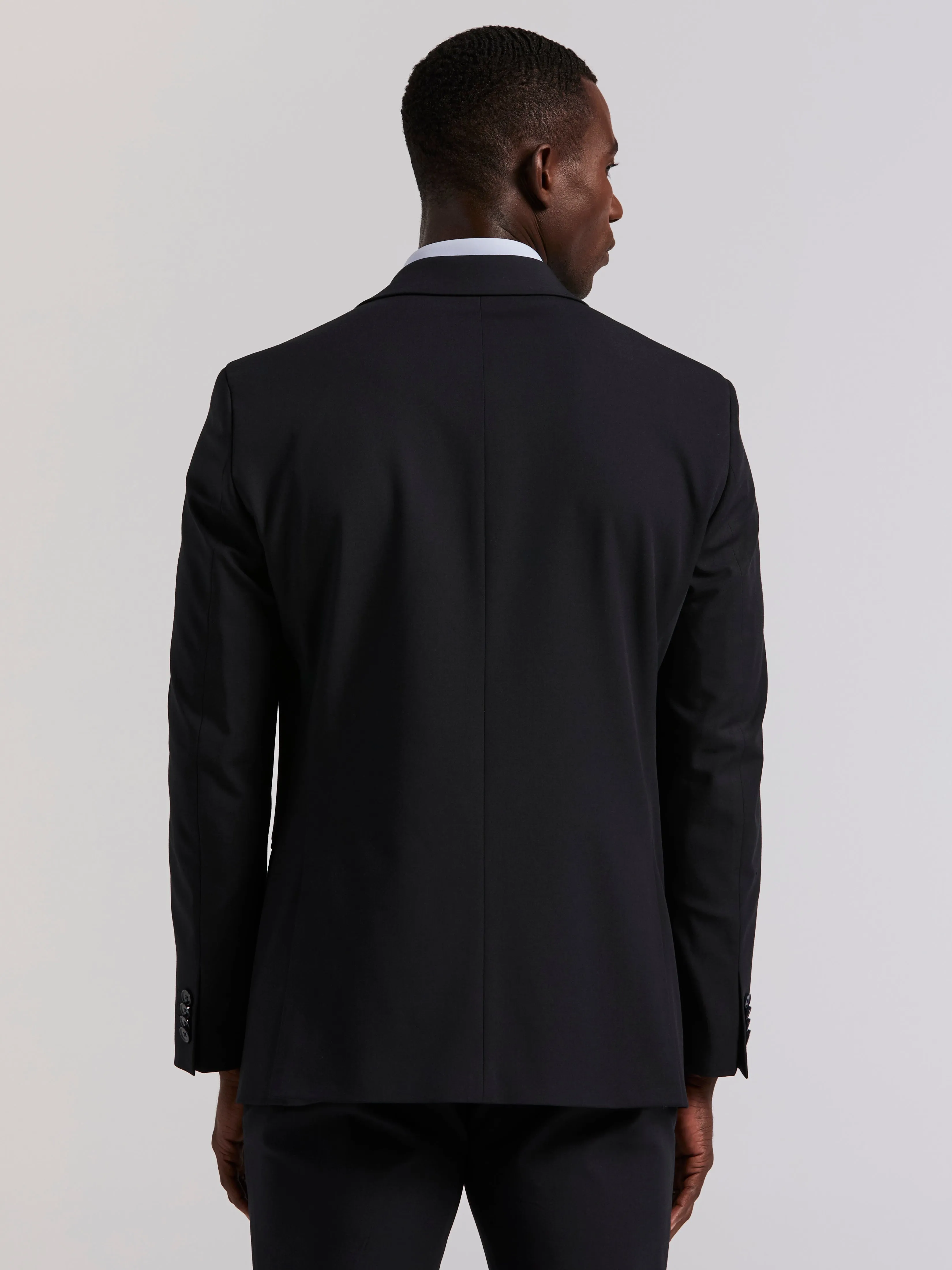 Slim Fit Double Breasted Tech Solid Suit Jacket sold by Perry Ellis product image thumbnail 2