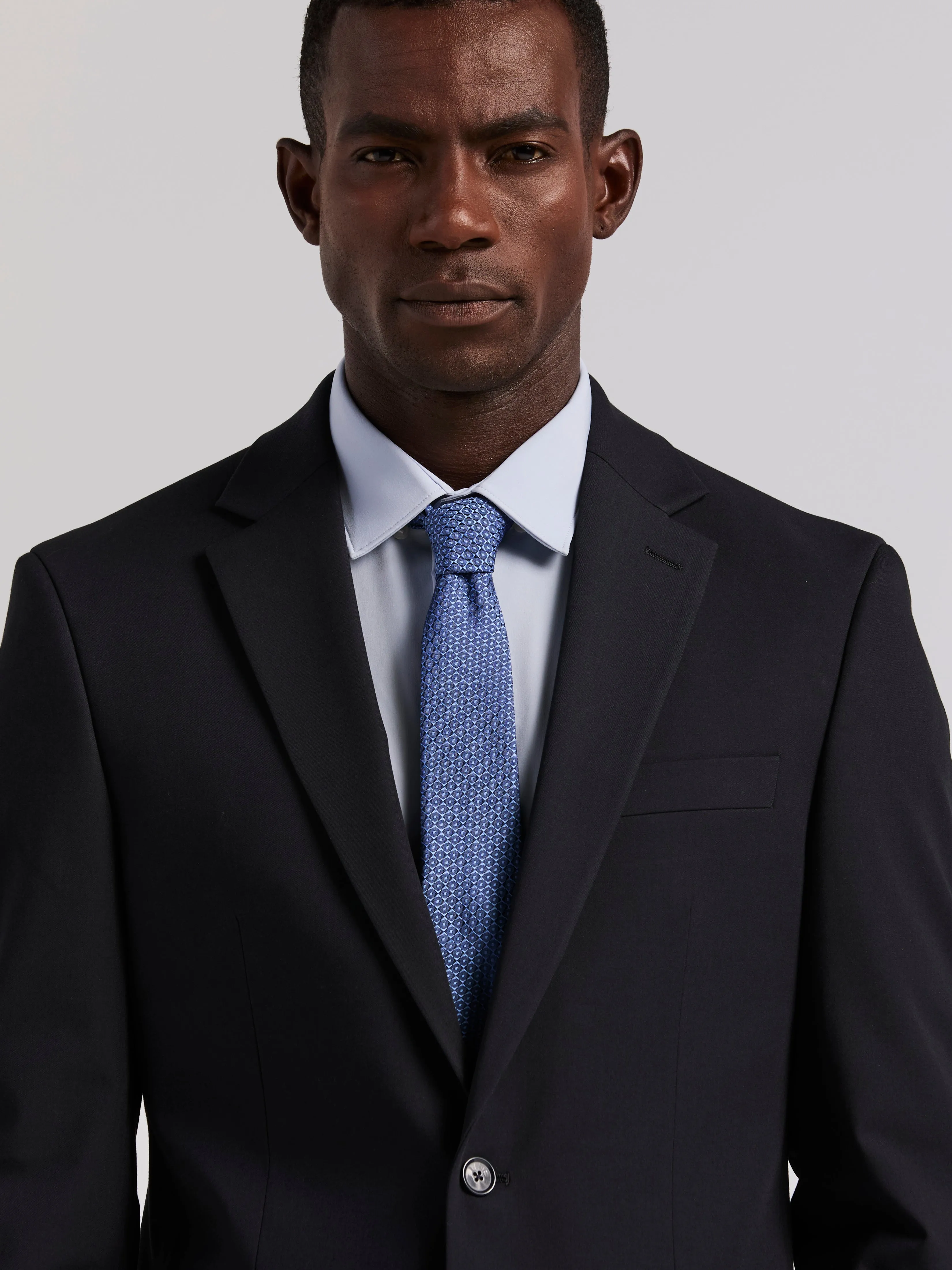 Slim Fit Double Breasted Tech Solid Suit Jacket sold by Perry Ellis product image thumbnail 3